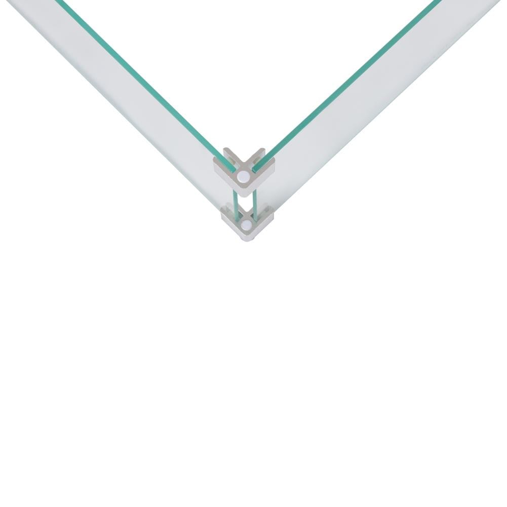 Clear Tempered Glass Wind Guard for Square Fire Pits