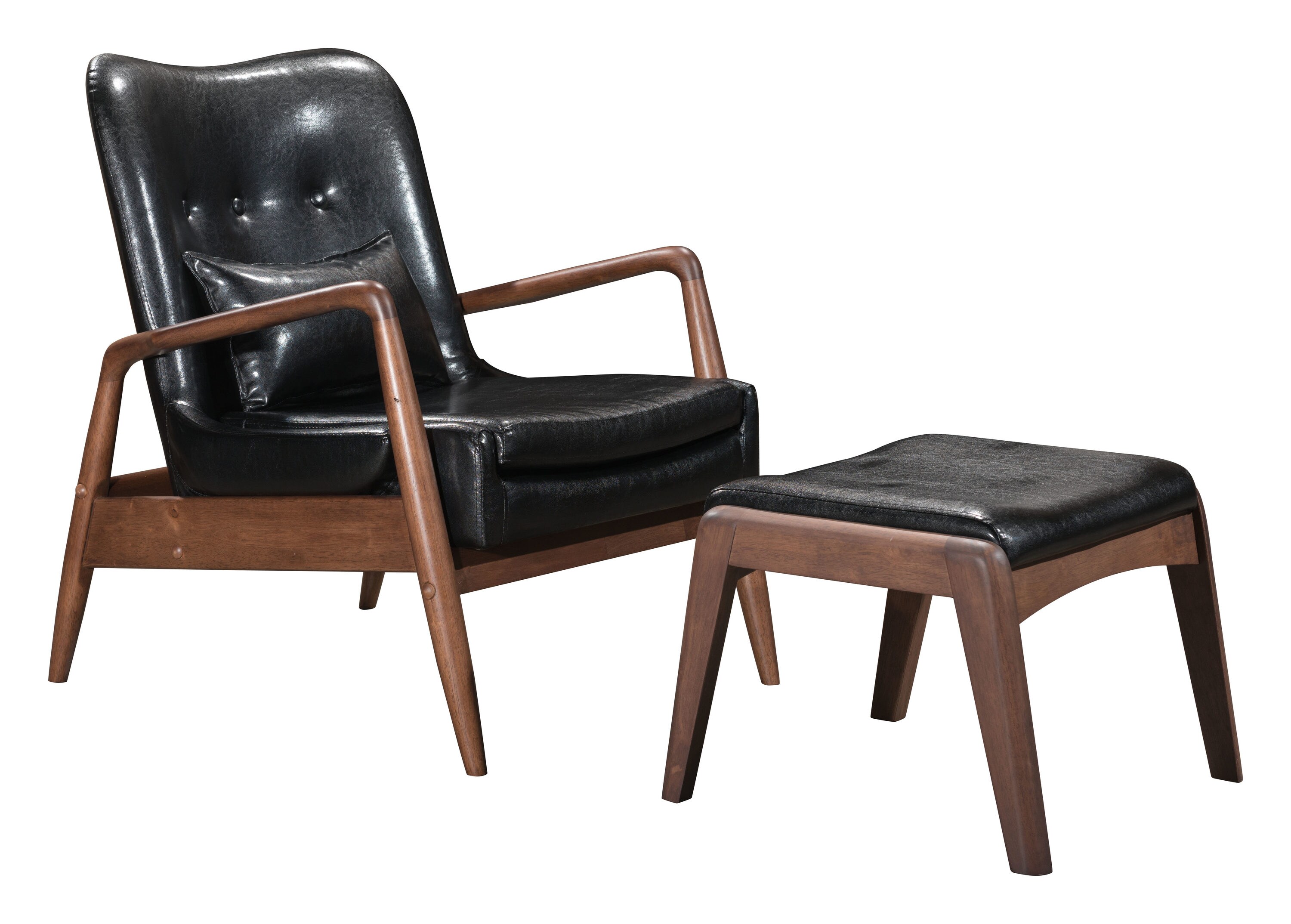 Zuo Modern 100534 Bully Modern Black Accent Chair