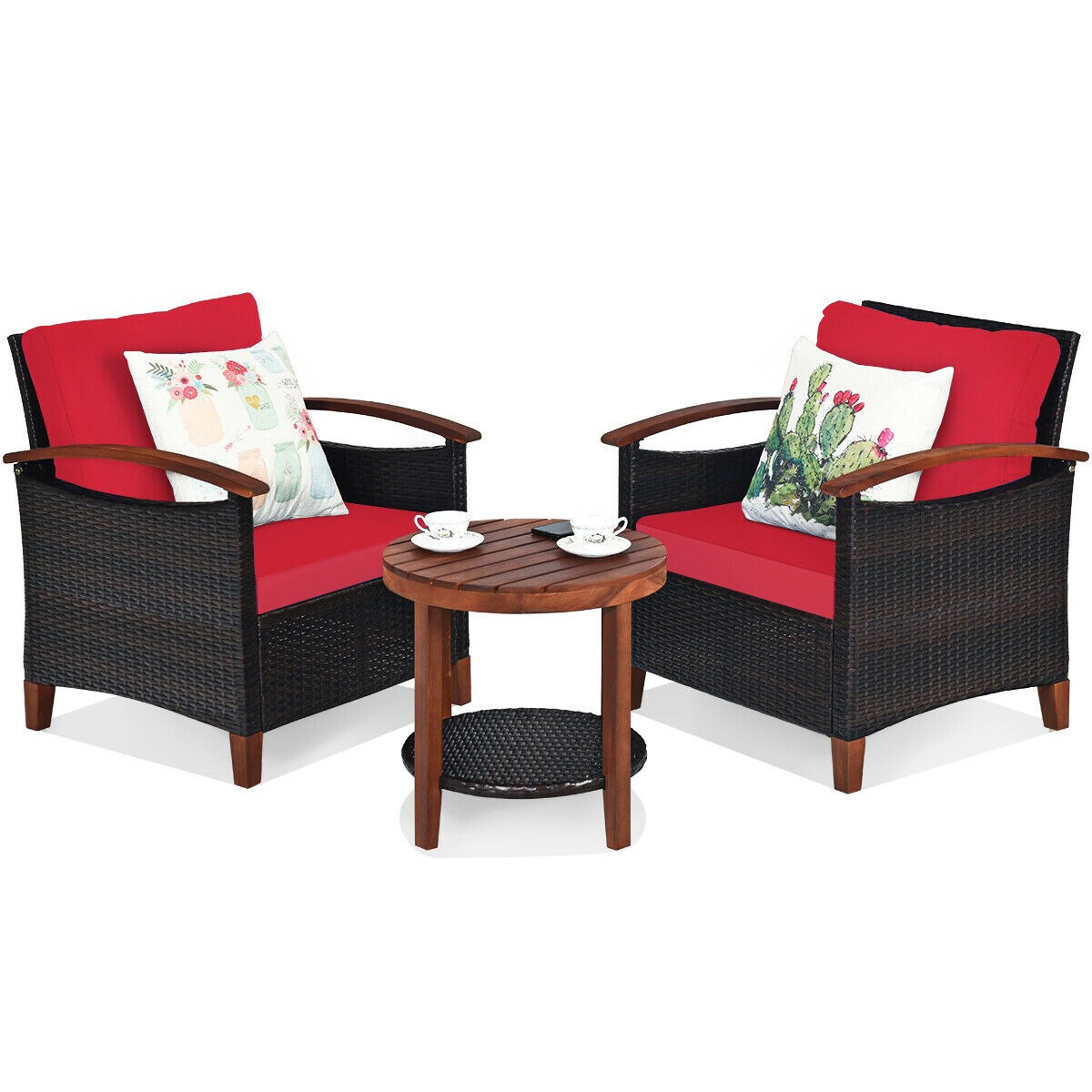 WELLFOR OUJN65226RE Patio-Conversation-Sets - View #9