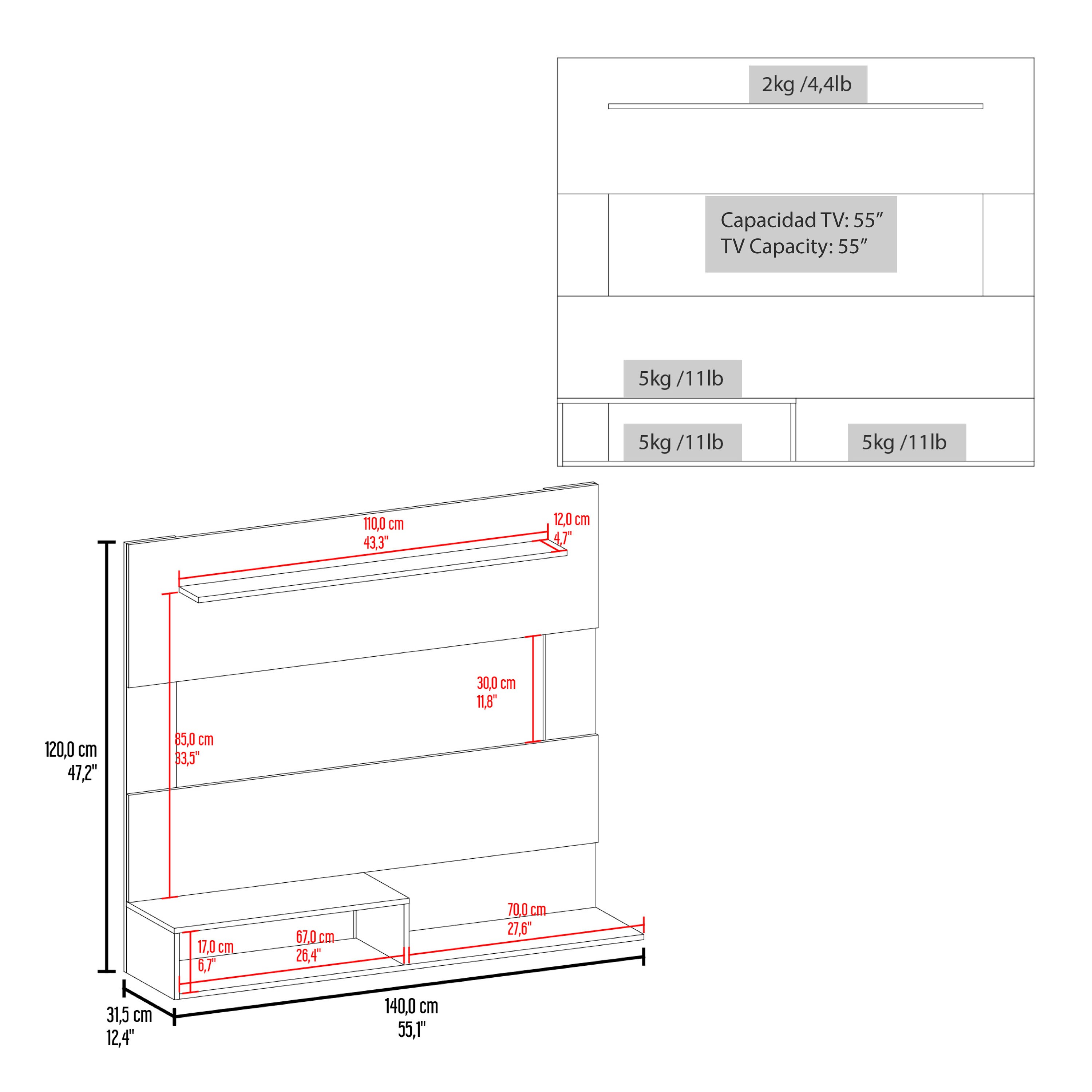 Wooakway FXLS0606-606WS127 Wall-Mounted-Shelving - View #6
