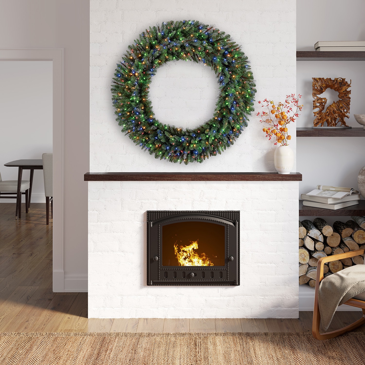 Holiday Living GD50M3A27D00 Artificial-Christmas-Wreaths - View #3