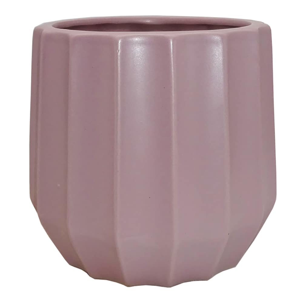 Origin 21 Round 8 6 In W X 7 9 In H Purple Ceramic Contemporary Modern   48794785 