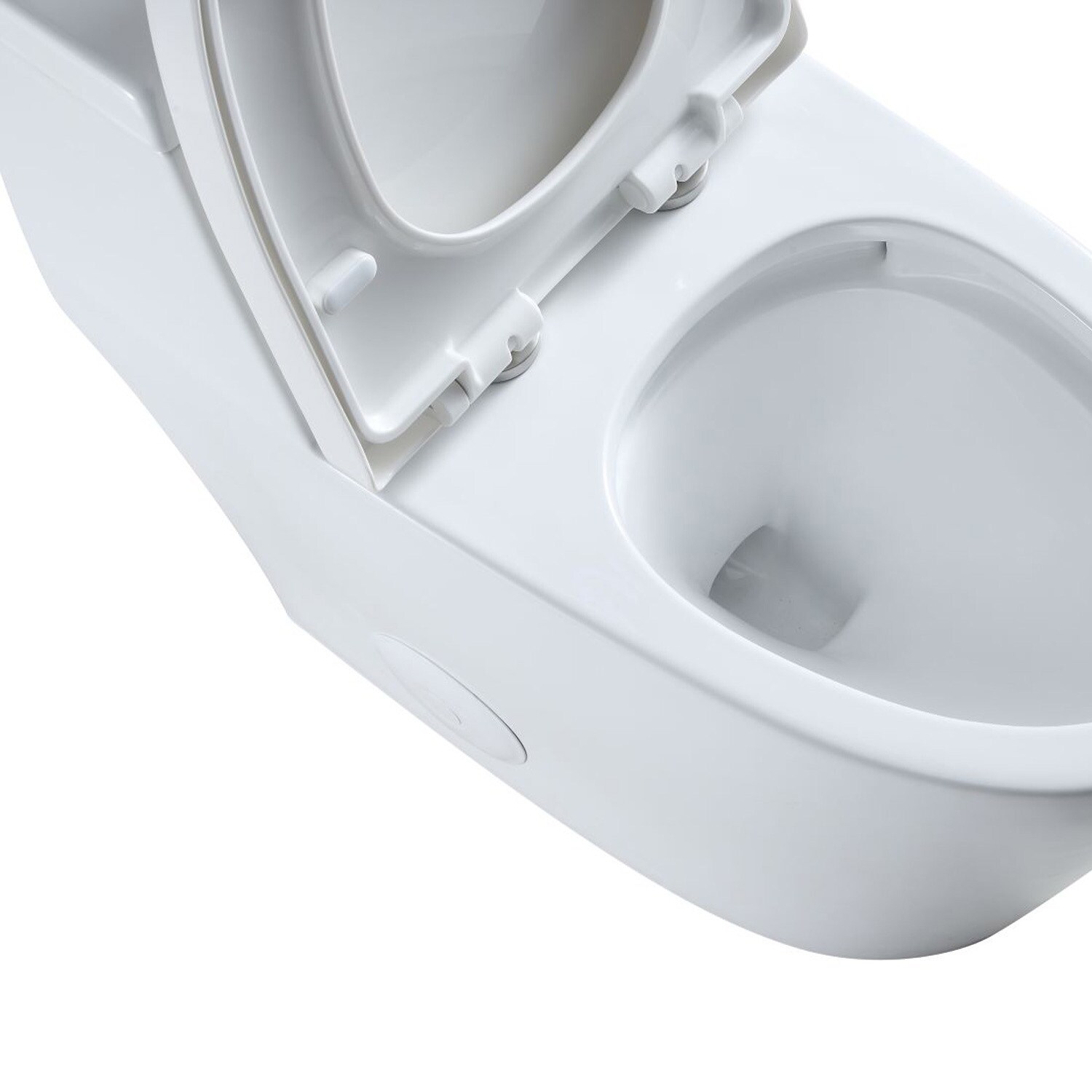 Ung dame Begå underslæb Synslinie Maincraft White Dual Flush Elongated Standard Height WaterSense Soft Close  Toilet 12-in Rough-In 1-GPF in the Toilets department at Lowes.com