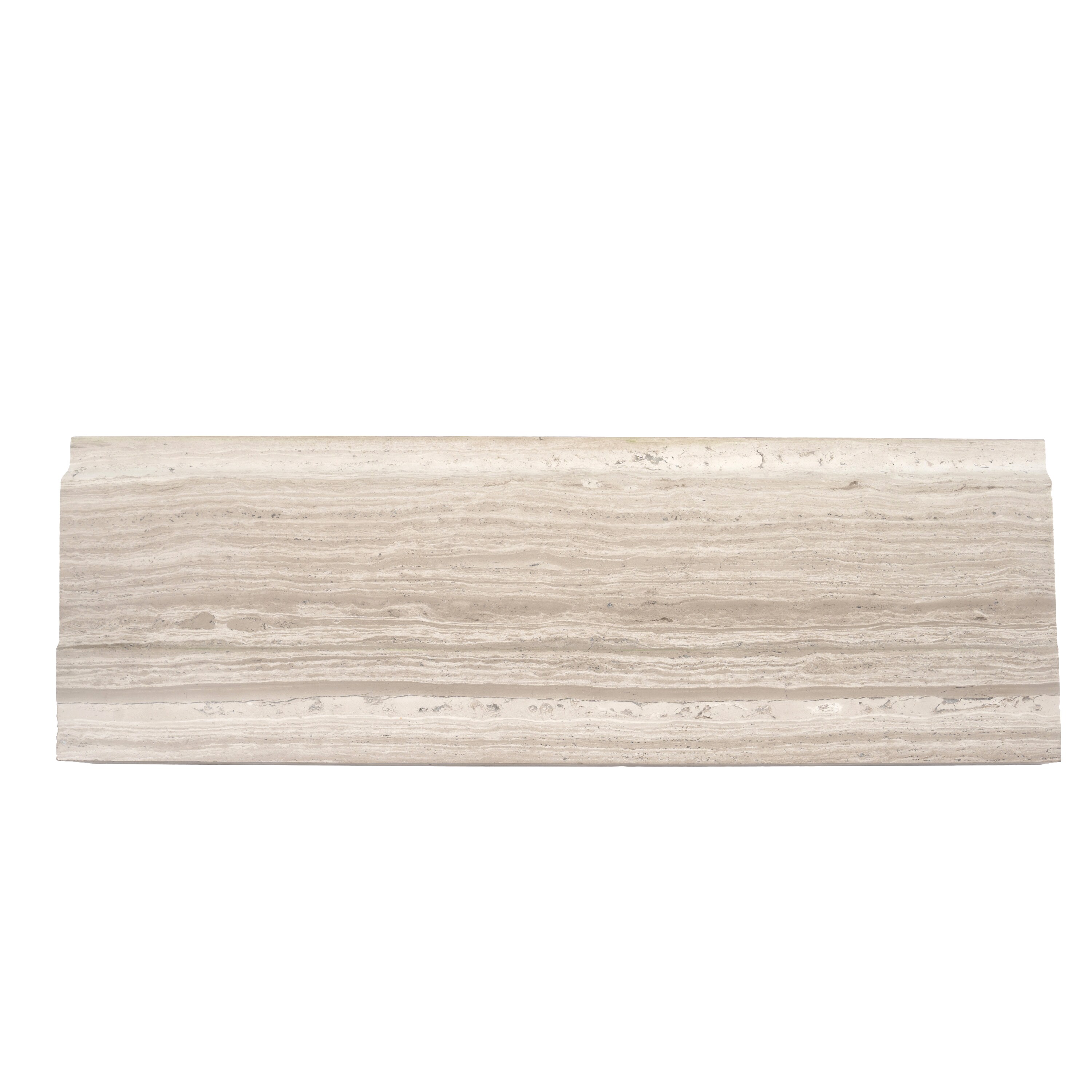 Apollo Tile APLMGR886PA Dark Gray 4-in x 12-in Polished Marble Baseboard Tile ( 3.33-sq ft / Carton ) 10 -Pack