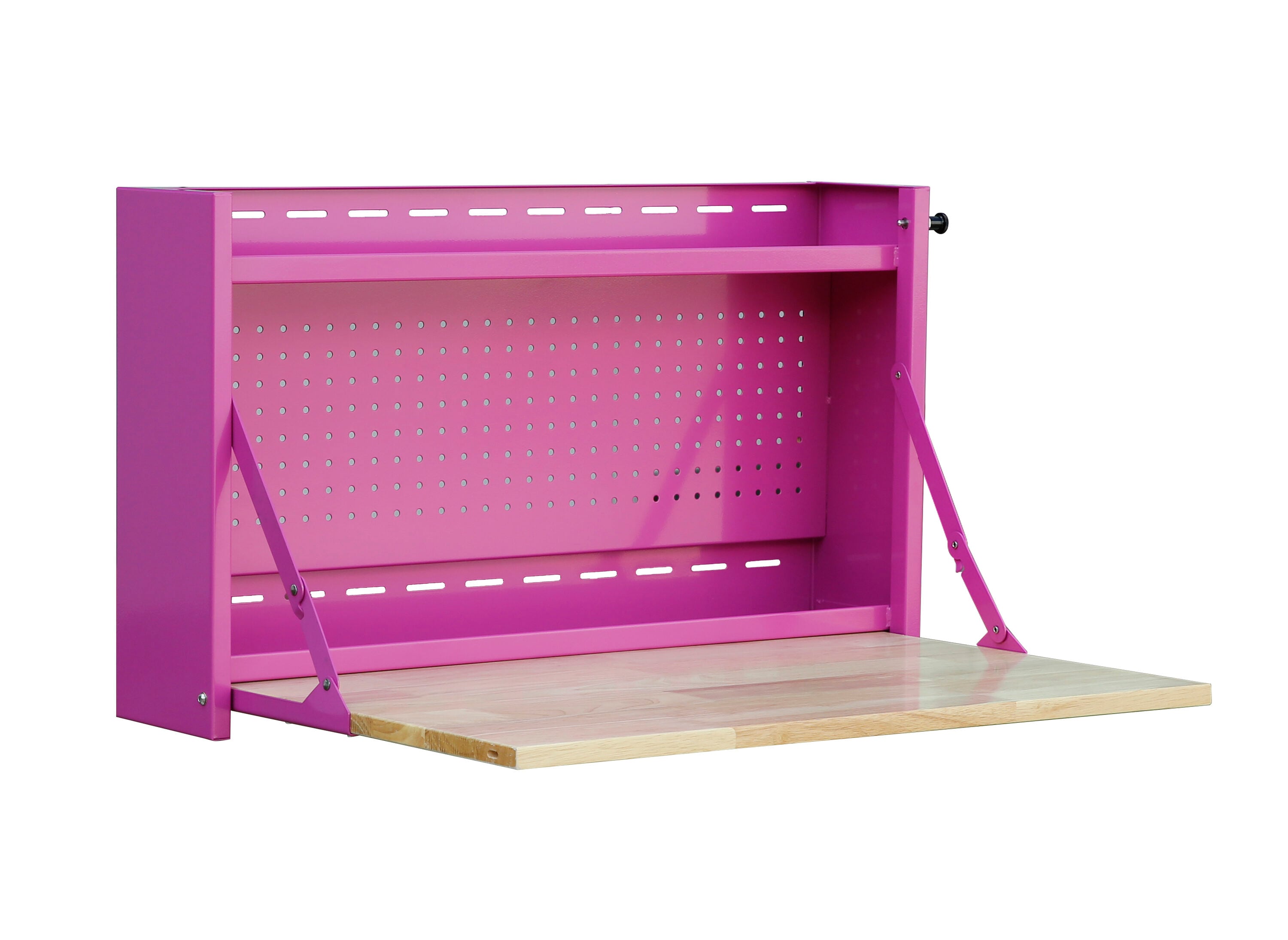 She Shed Pink Workbench for Tool Box Storage - Wall Control