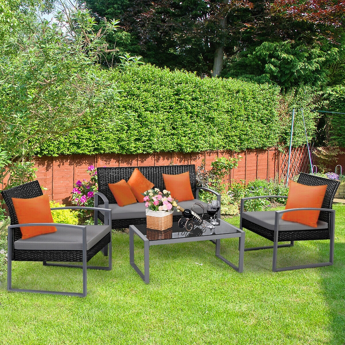 Slickblue D-CO-41715WH Patio-Conversation-Sets - View #2