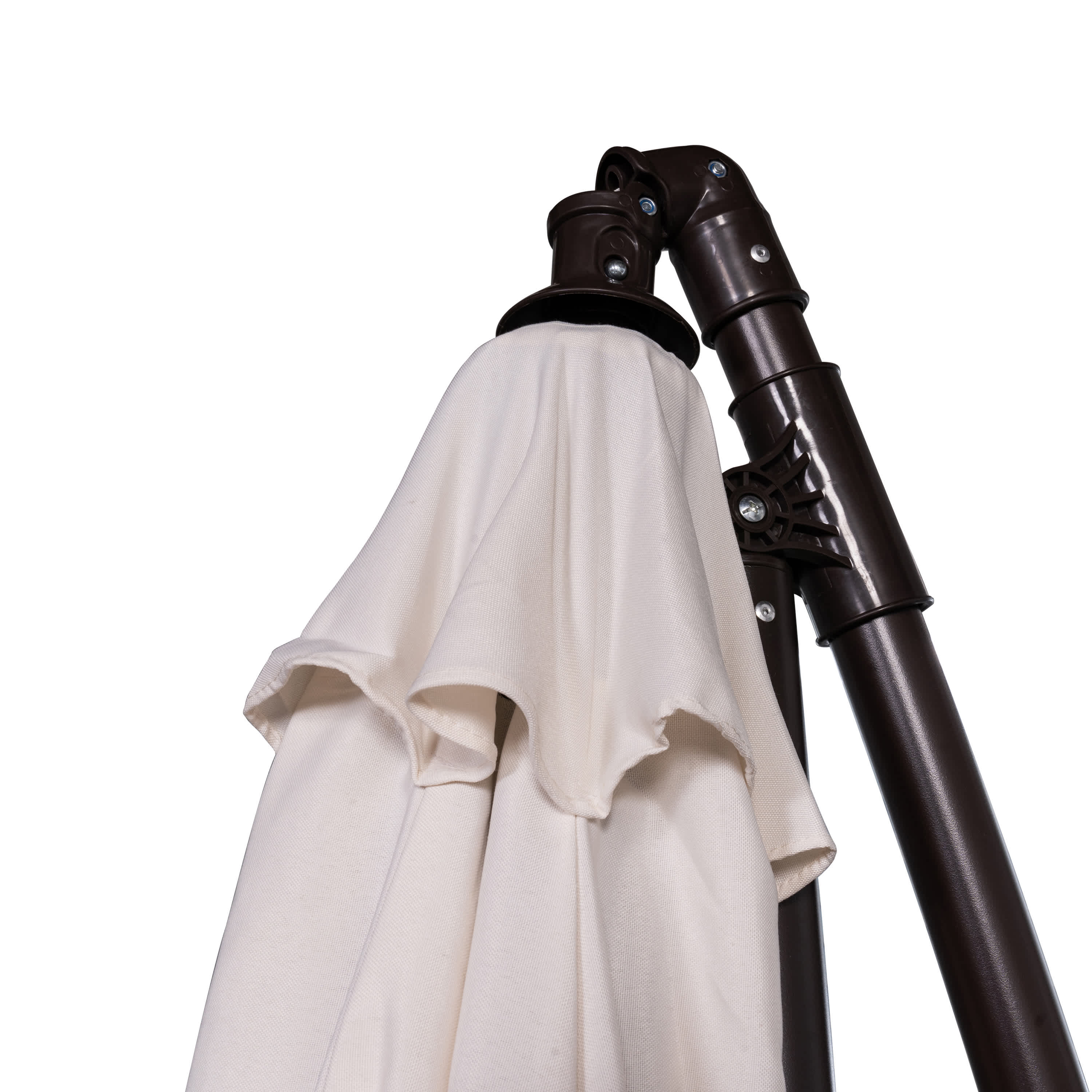 Champagne 10-ft Cantilever Umbrella with Breez-Tex Canopy