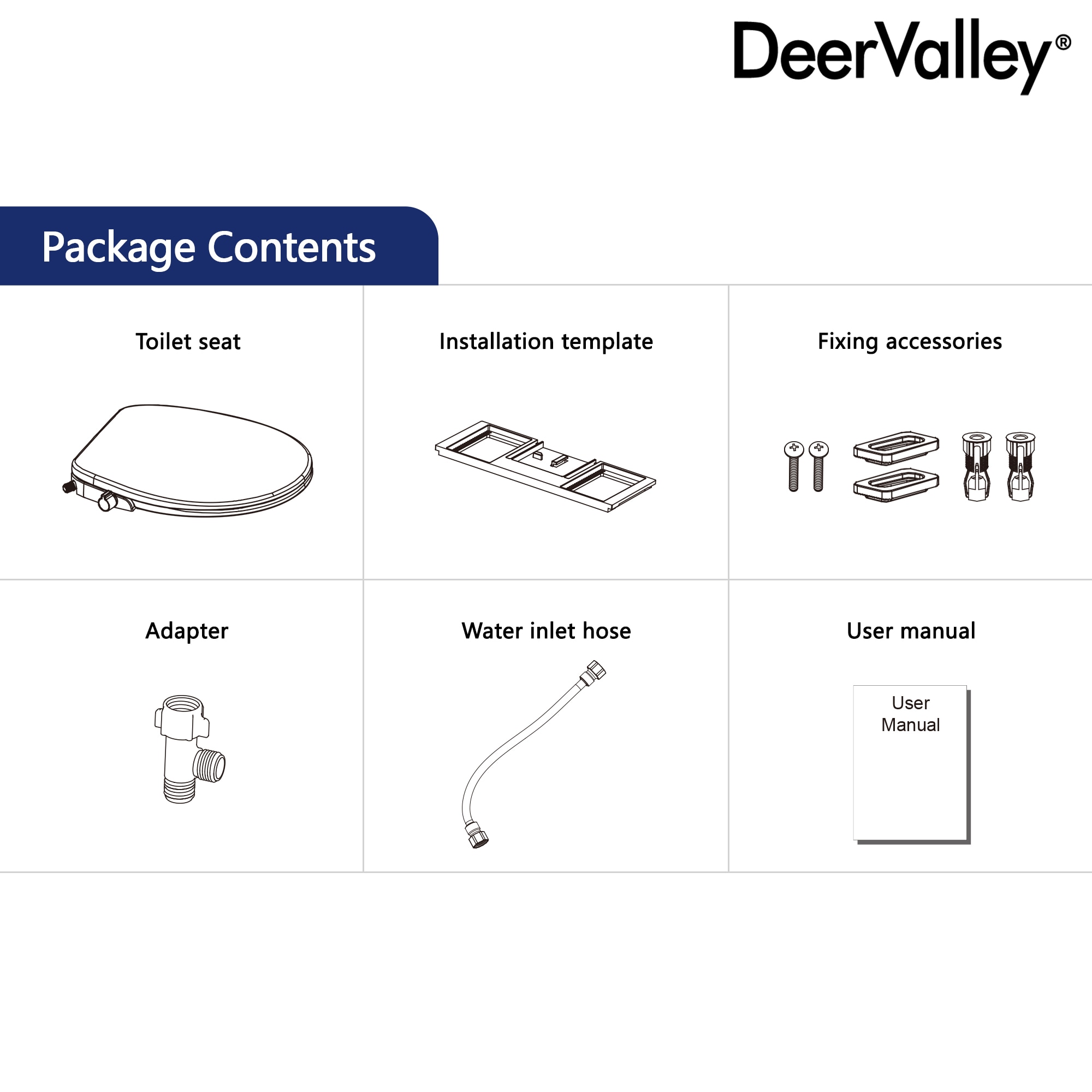 DeerValley DV-1S0038 Bidet-Toilet-Seats - View #3