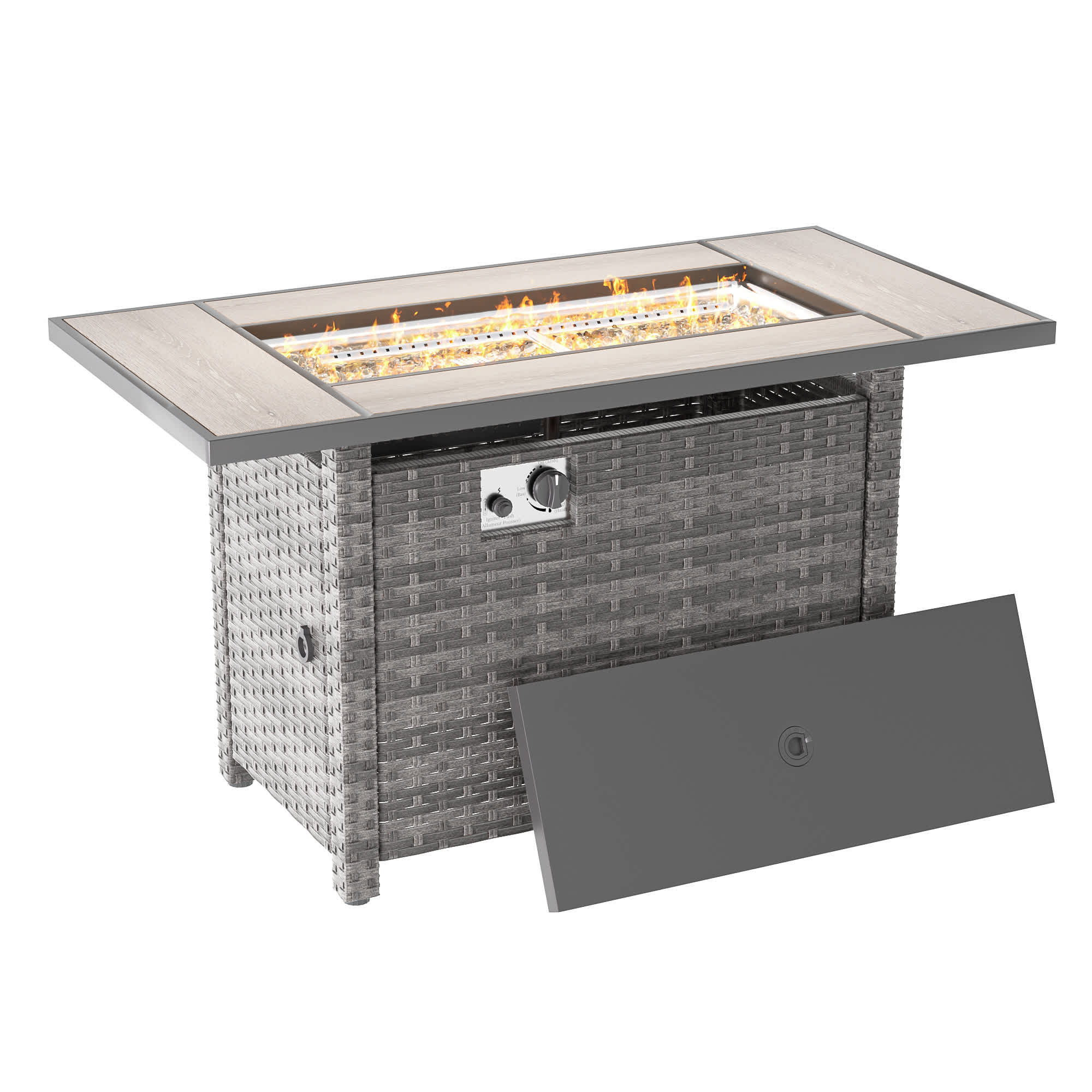 Aok Garden LWP-ET-115T5-GY Patio-Tables - View #6