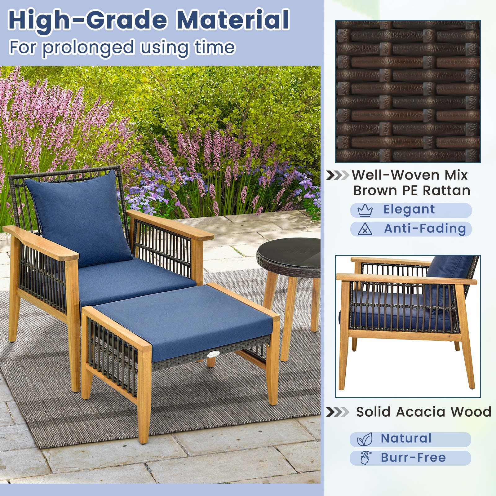 Ayelon 618NYLW4KHW71 Patio-Conversation-Sets - View #8