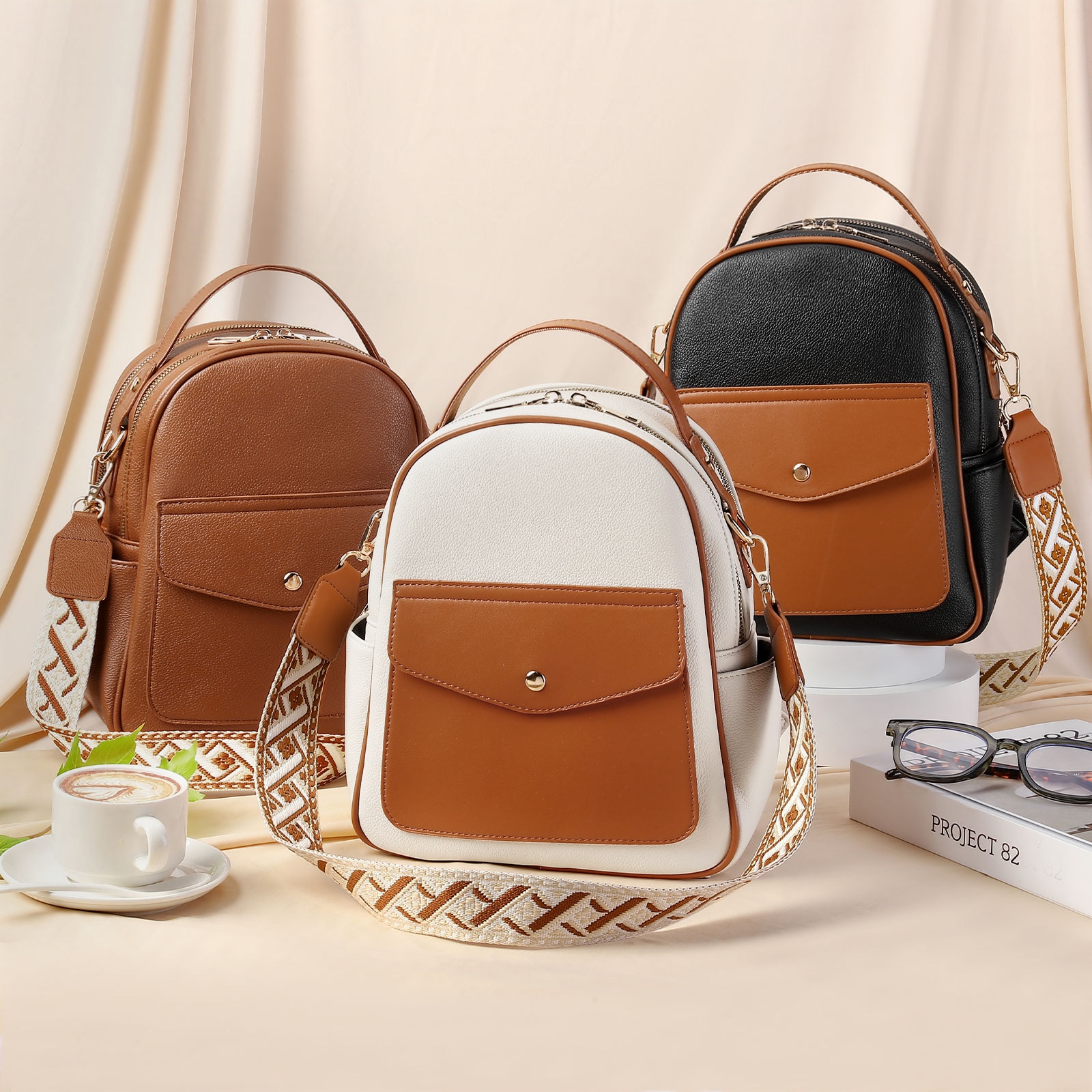 bluboon vintage leather backpacks Bluboon Canvas & Leather Rucksack  Tools and Toys