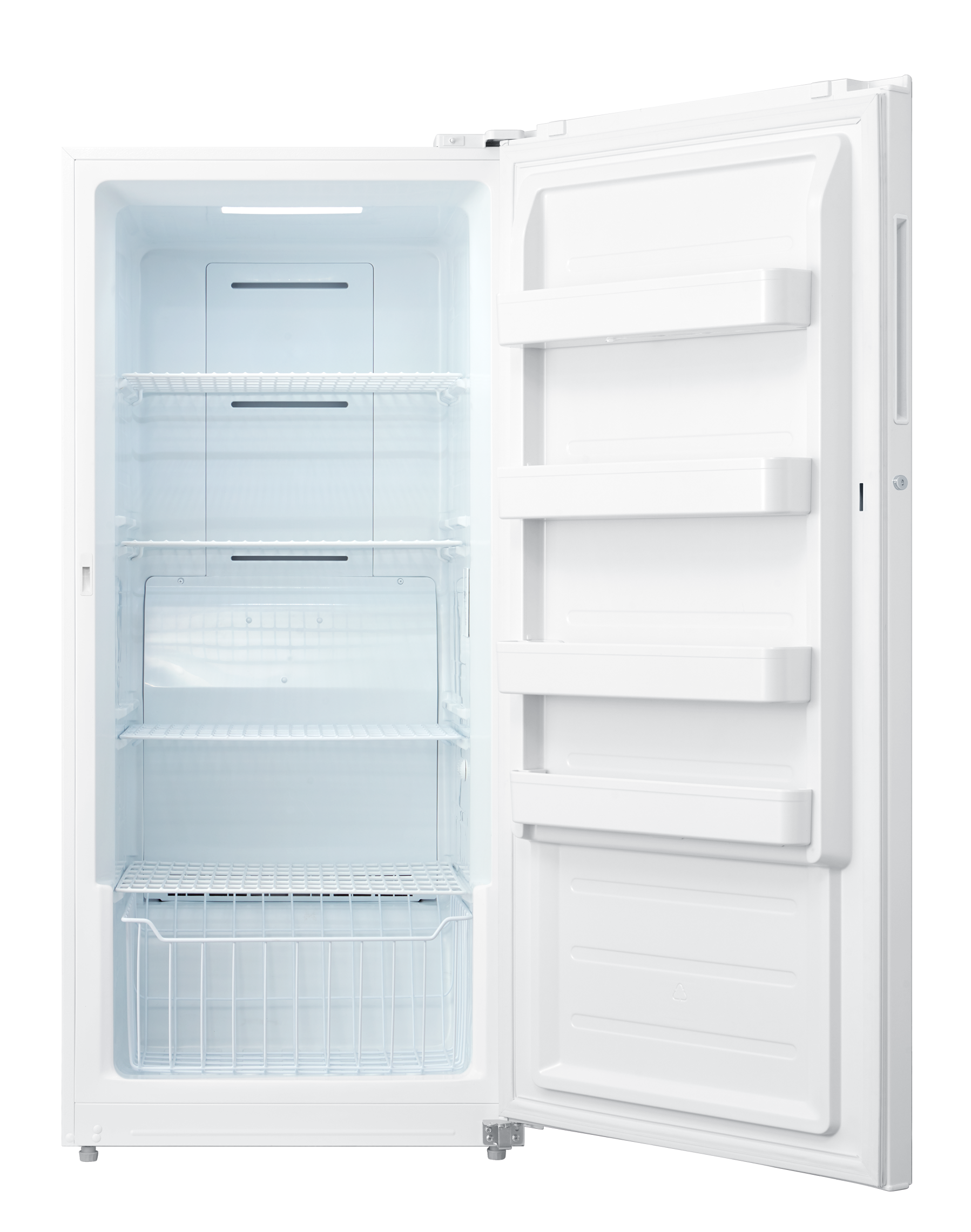 Techomey Frost Free Upright Freezer/Refrigerator 13.8 Cu.Ft, Standing  Freezer with Front Single Door for Garage, White