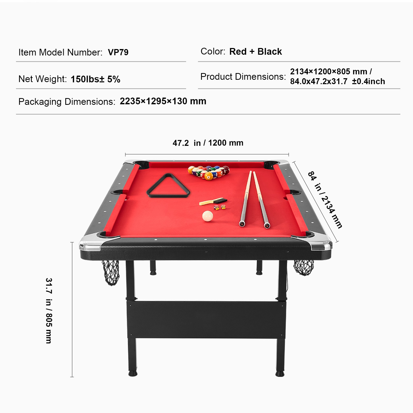 GIVIMO LW047GIVSS338 Pool-Table - View #3
