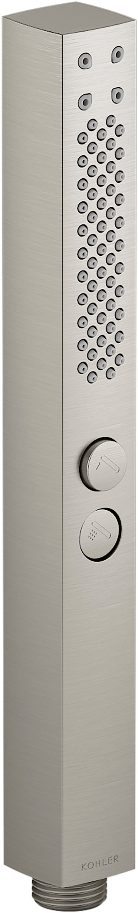 KOHLER K-21336-BN Shift+ 2.0 -Spray Vibrant Brushed Nickel 1.1875-in Round Handheld Shower Head 2.5 GPM
