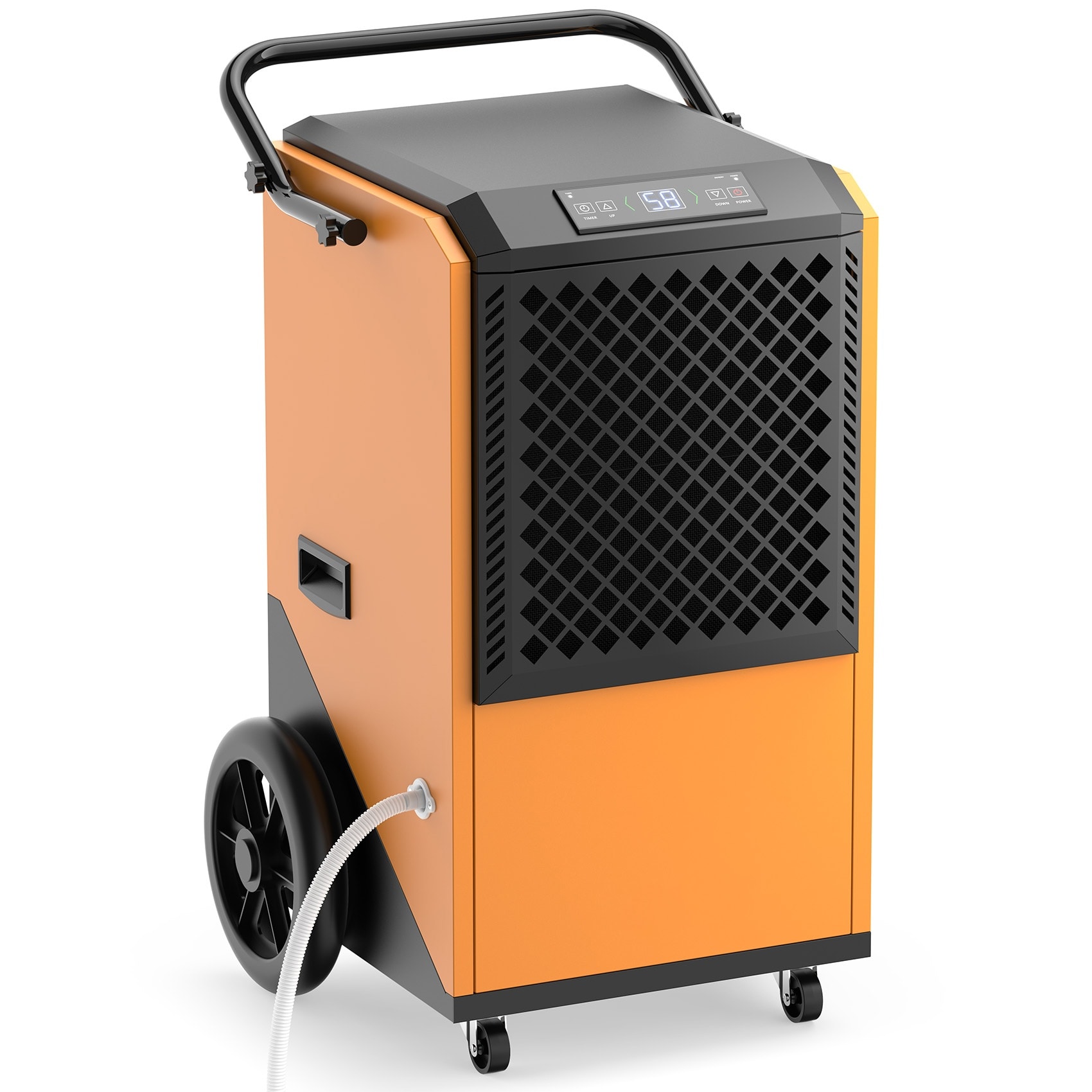 Elexnux GU-D320 305 -Pint 1 -Speed Dehumidifier with Built-In Pump (For Rooms 3001+ Square Feet) Orange