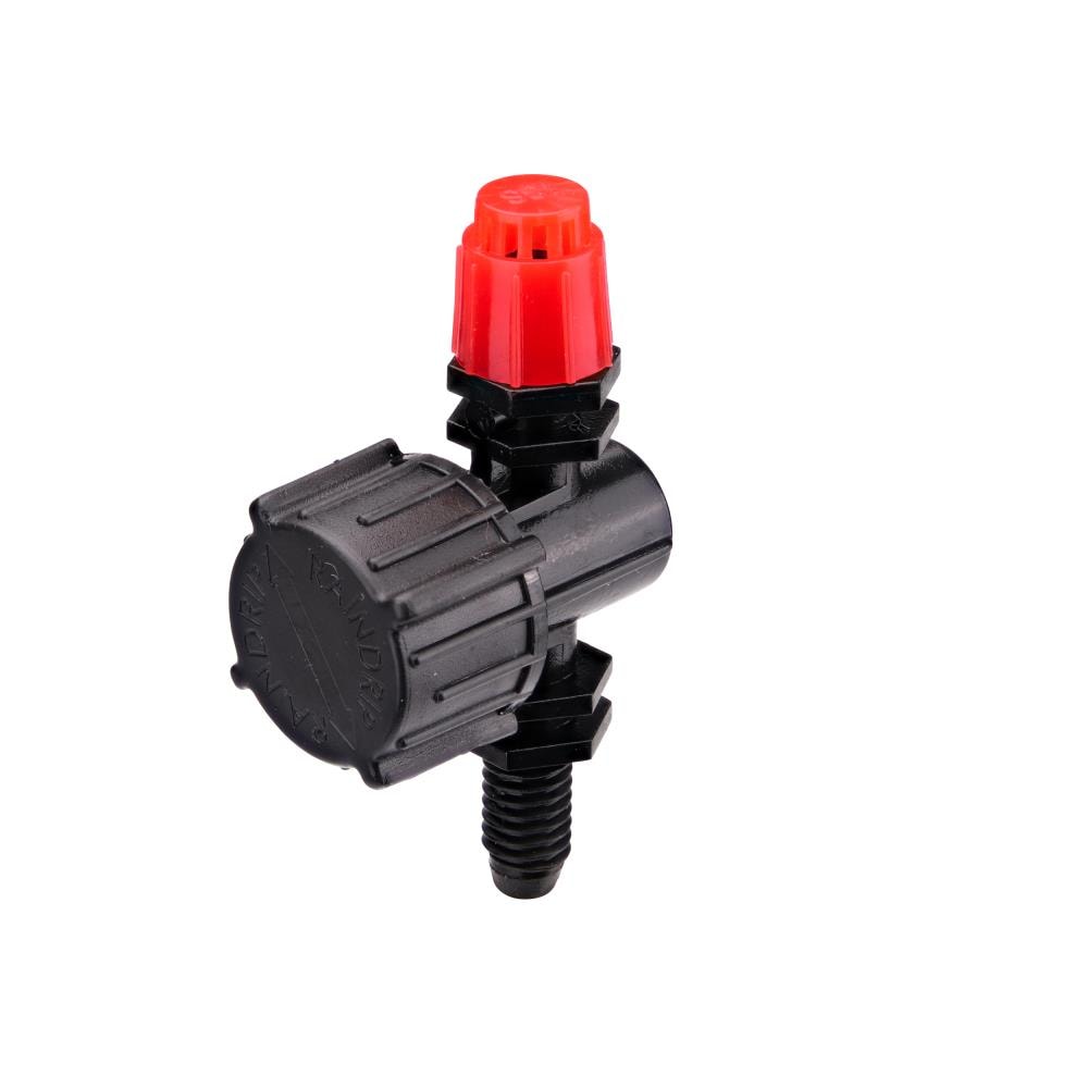 MroMax Drip Emitter Raindrip Pressure Compensating Drippers 4pcs Adjustable 0.2 4.8 10L/H Black&Orange Plastic 