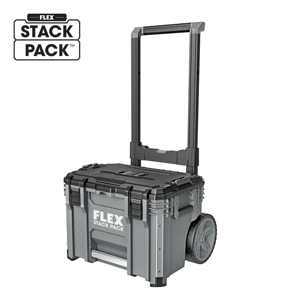 FLEX STACK PACK Rolling Tool Box 22-in Gray Metal Wheels Lockable Tool Box  in the Portable Tool Boxes department at