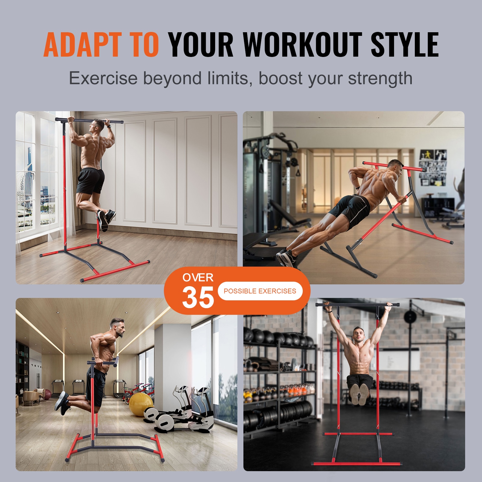 VEVOR DGYTXSJBKDJGTIN4LV0 Pull-up-Push-up-Bars - View #6