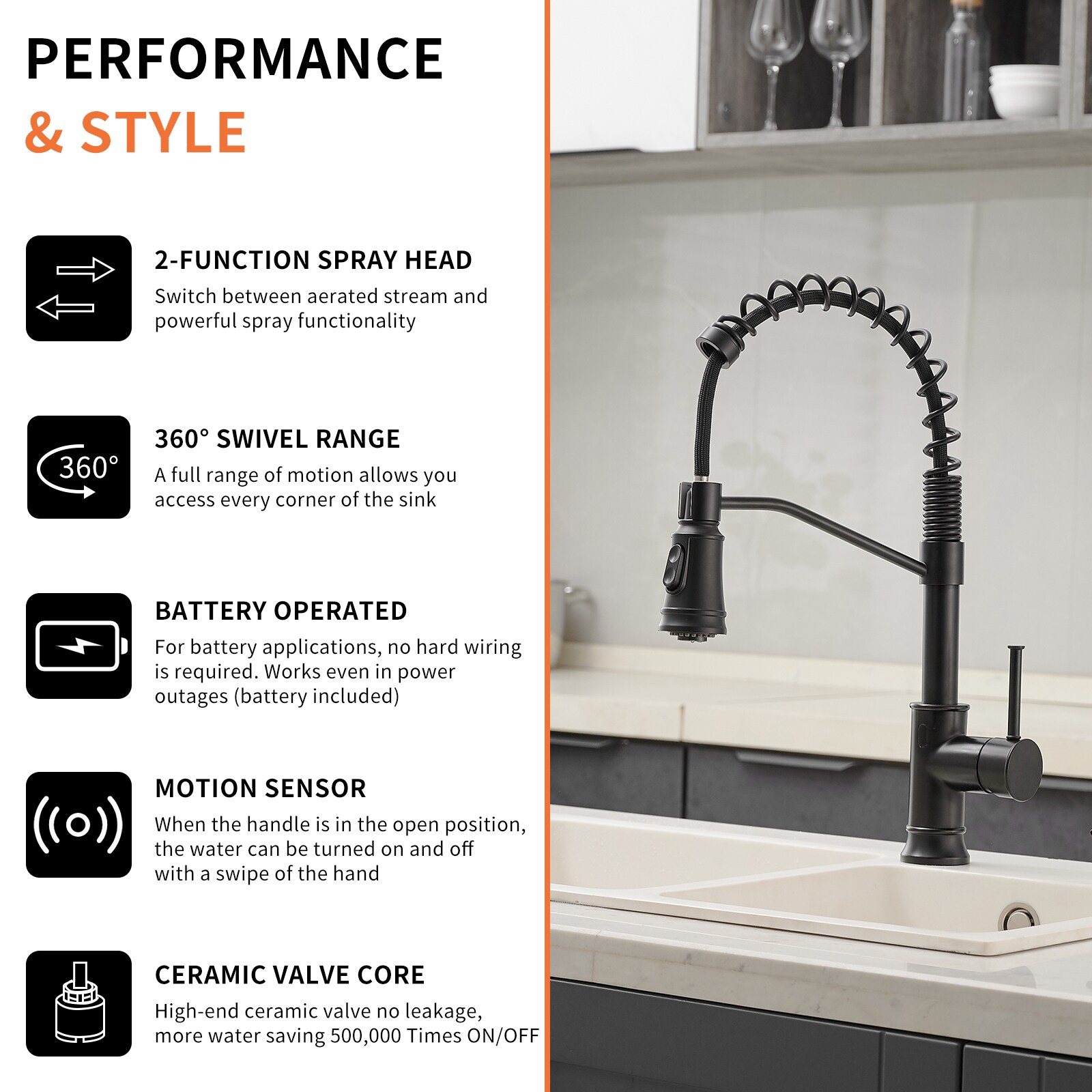 JUSHUA FL-2P149025 Kitchen-Faucets - View #2