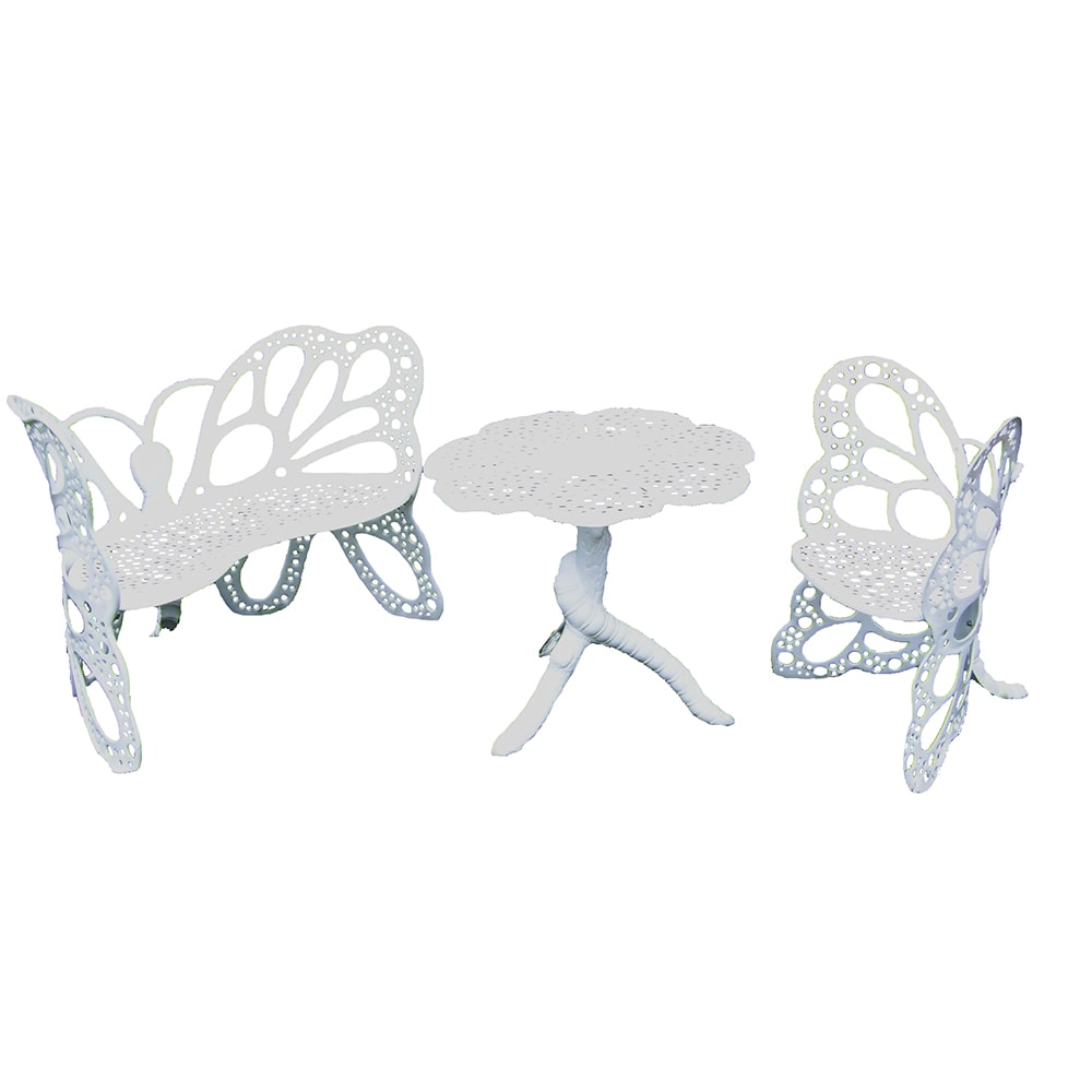 Flowerhouse FHBFSET3-W 3 -Piece Patio Conversation Set