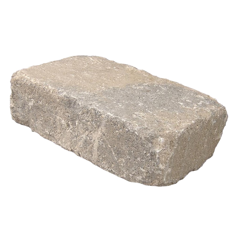 4-in H x 12-in L x 8-in D Gray/Tan Concrete Retaining Wall Block | - Lowe's 17H035-ALL