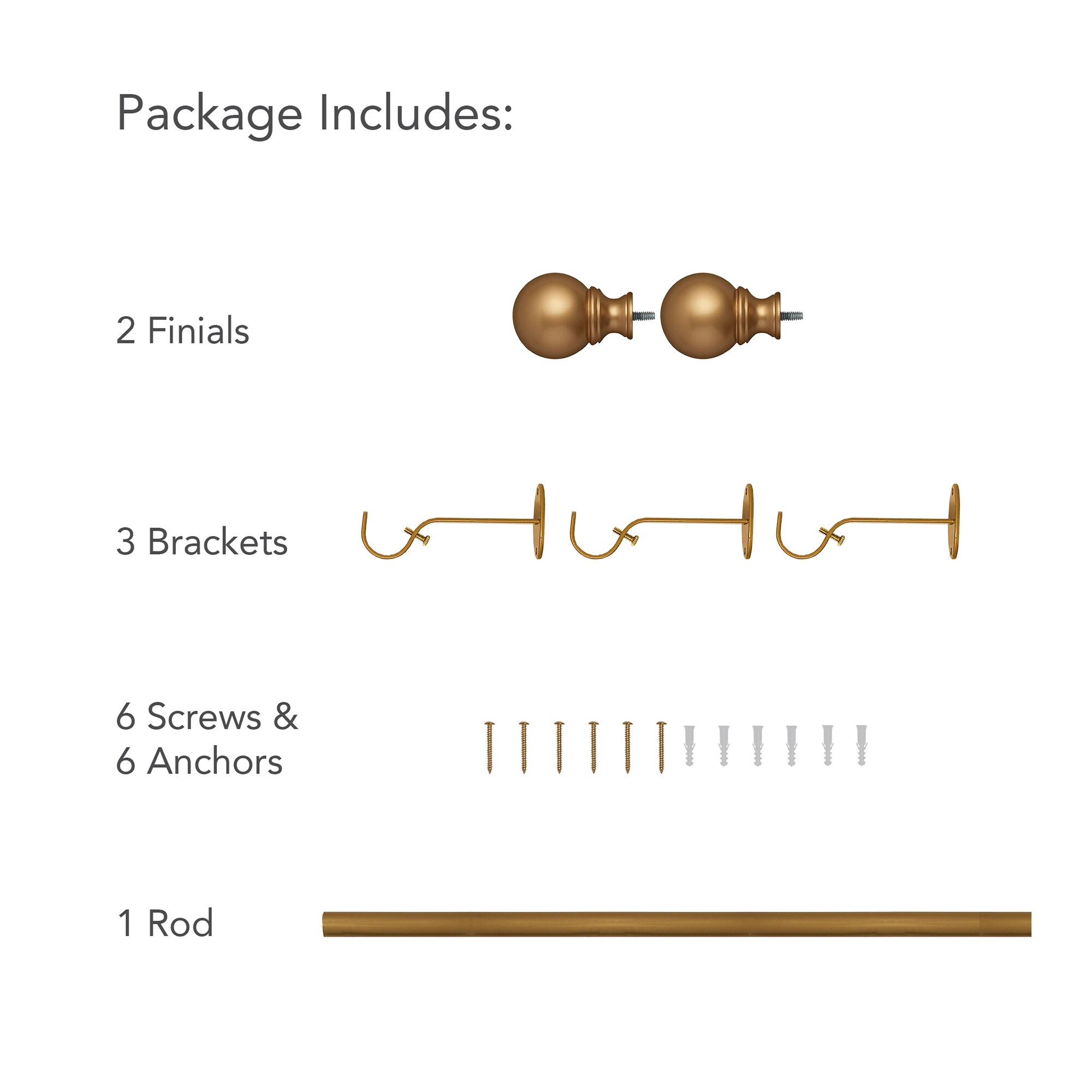 Elrene Home Fashions 026865995480 Curtain-Rods - View #4