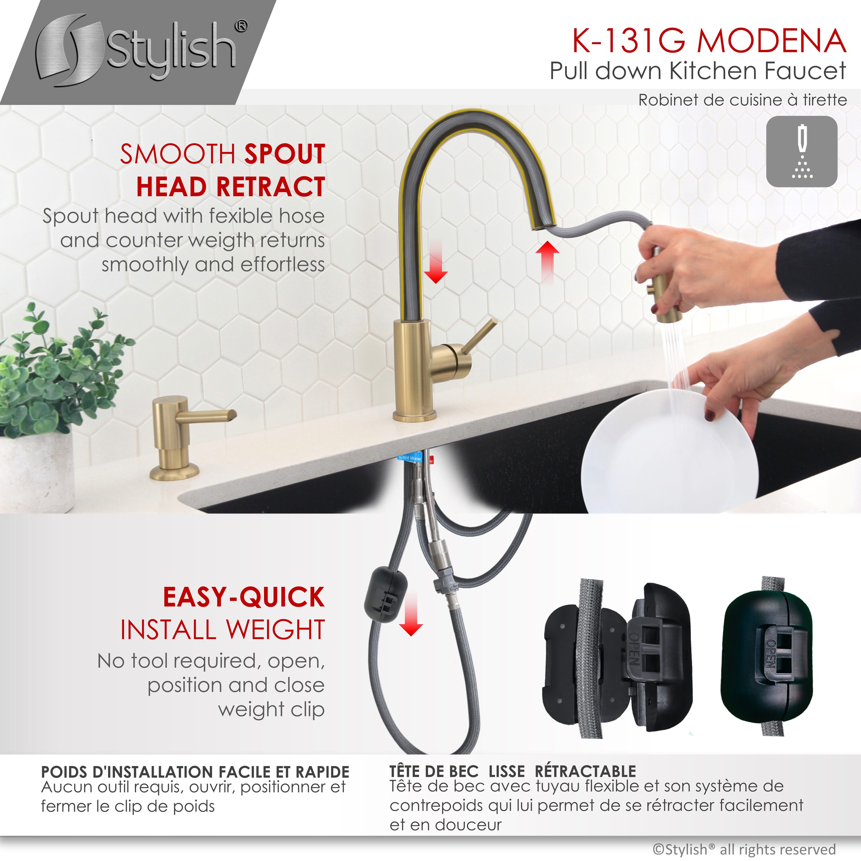 Stylish K-131G1 Lavatory-Faucets - View #10