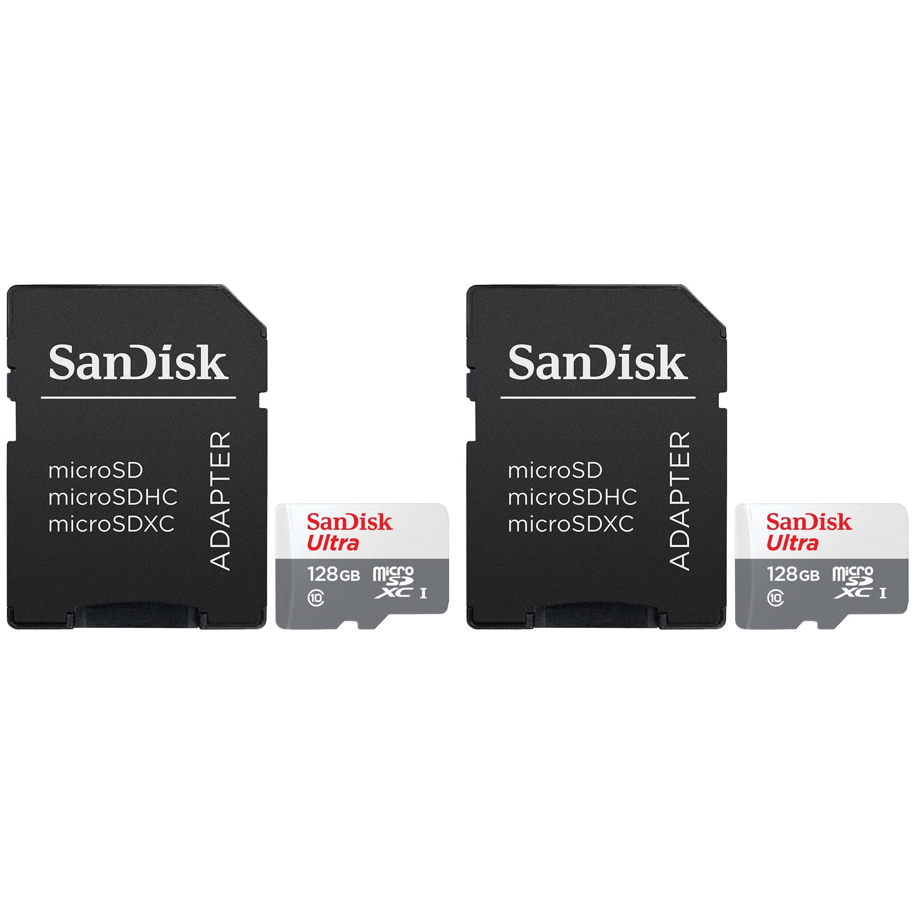 SanDisk 2x  128GB Ultra UHSI microSDHC Memory Card with SD Adapter