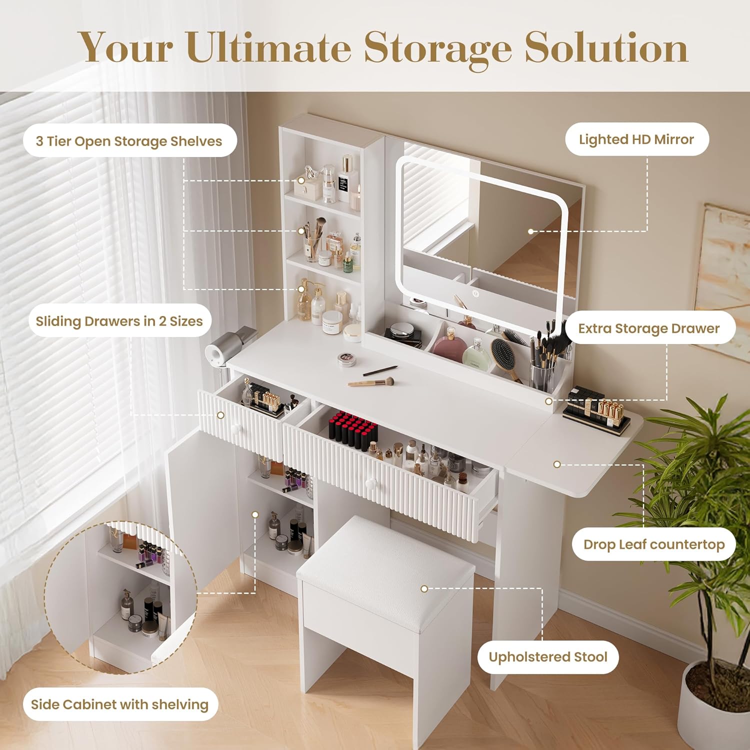 Qeetex LHF-SZT-PHK-33JDRYMX Bedroom-Vanities - View #5