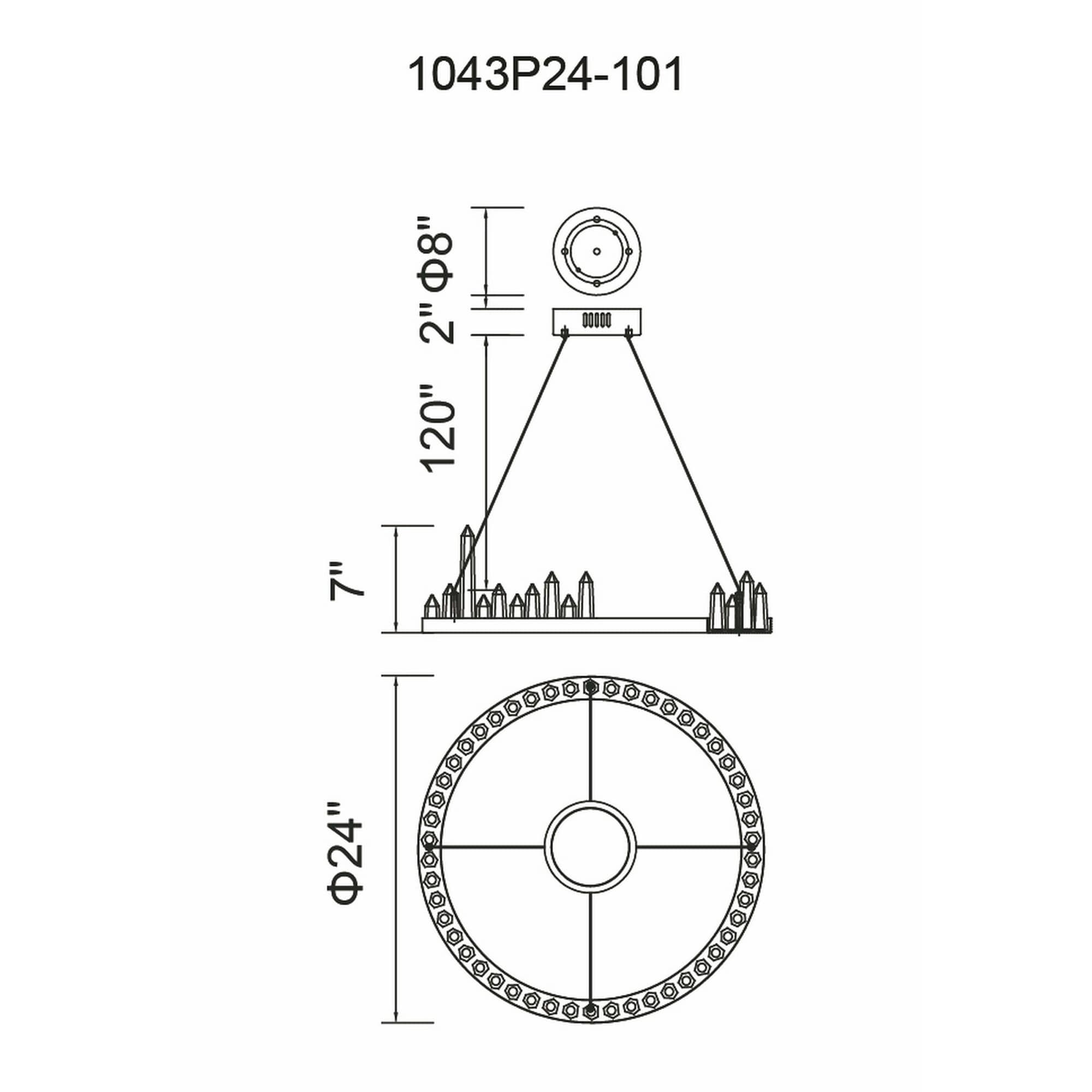 CWI Lighting 1043P24-101 b090015 - View #8