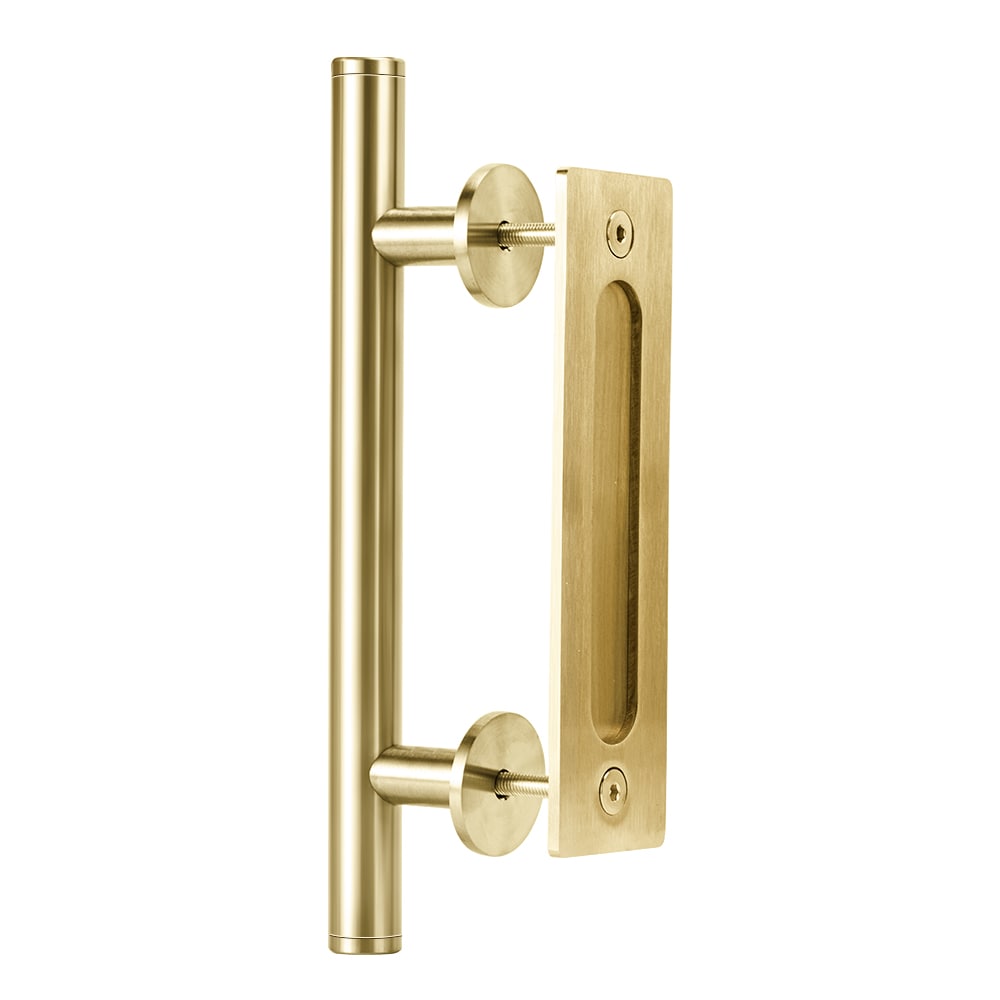 RELIABILT Soft Gold Indoor Barn Door Handle at