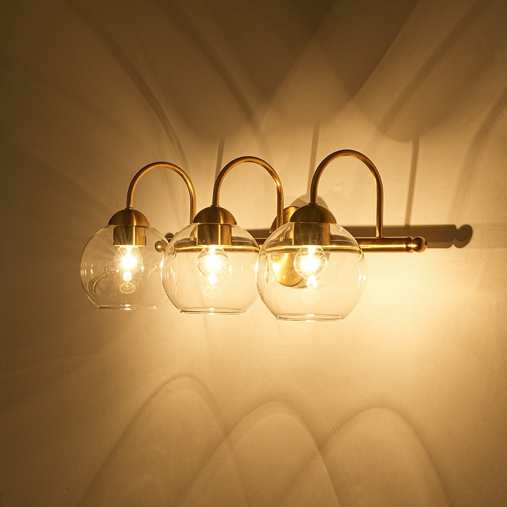Zicbol 26.73-in W 3 -Light Copper Wall Sconce