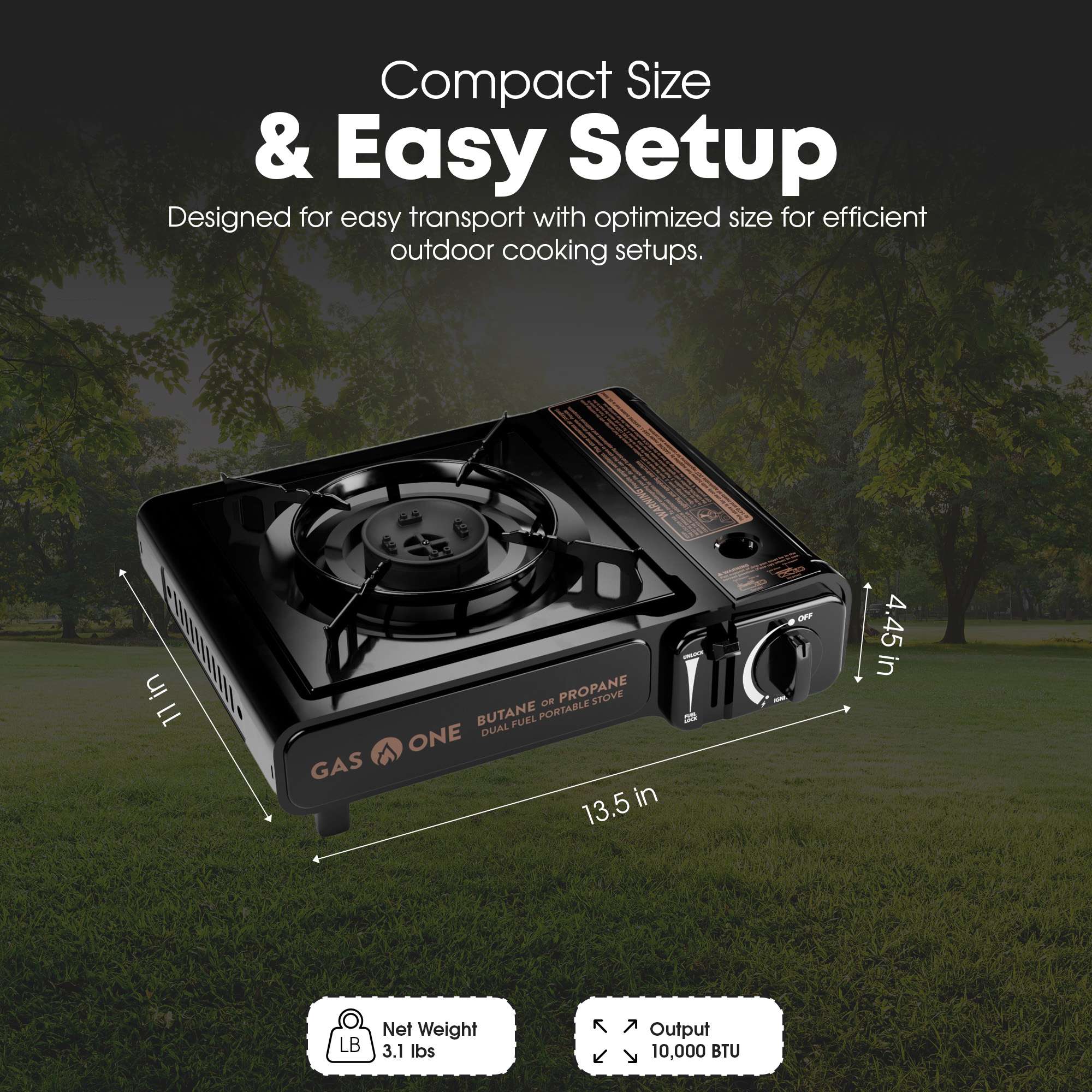 GasOne GS-3600P Outdoor-Burners-Stoves - View #3