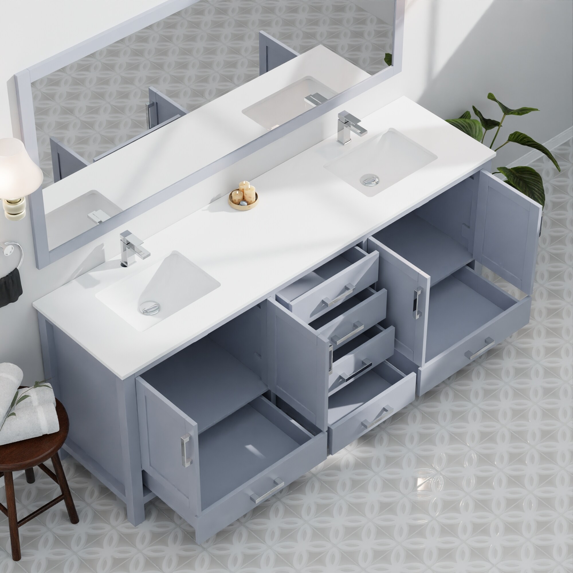 Lexora LVJ84DB311 Bath-Vanity-Combo - View #16