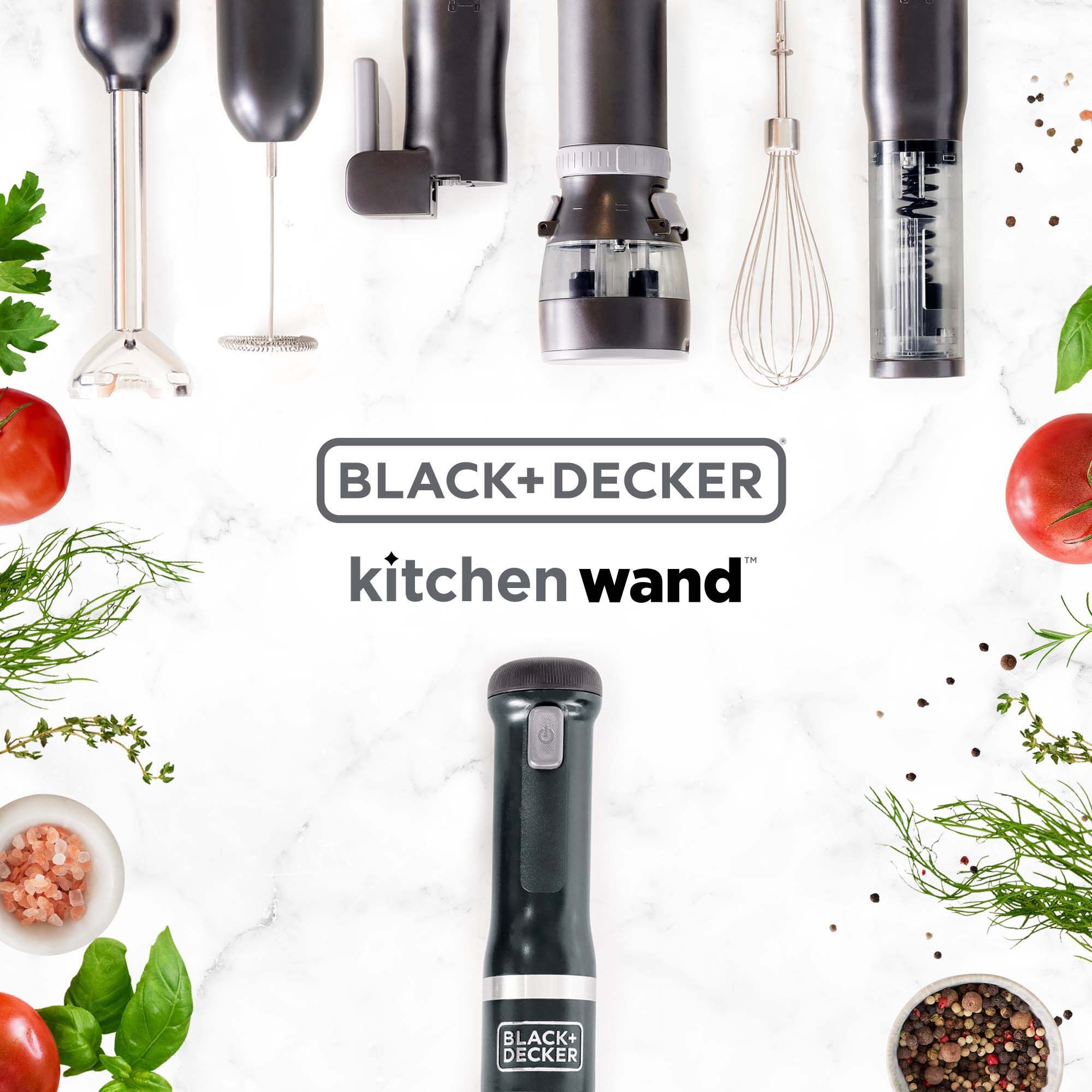 BLACK+DECKER Kitchen Wand Blender Kit, Gray (BCKM1011K01), 1 - Fry's Food  Stores