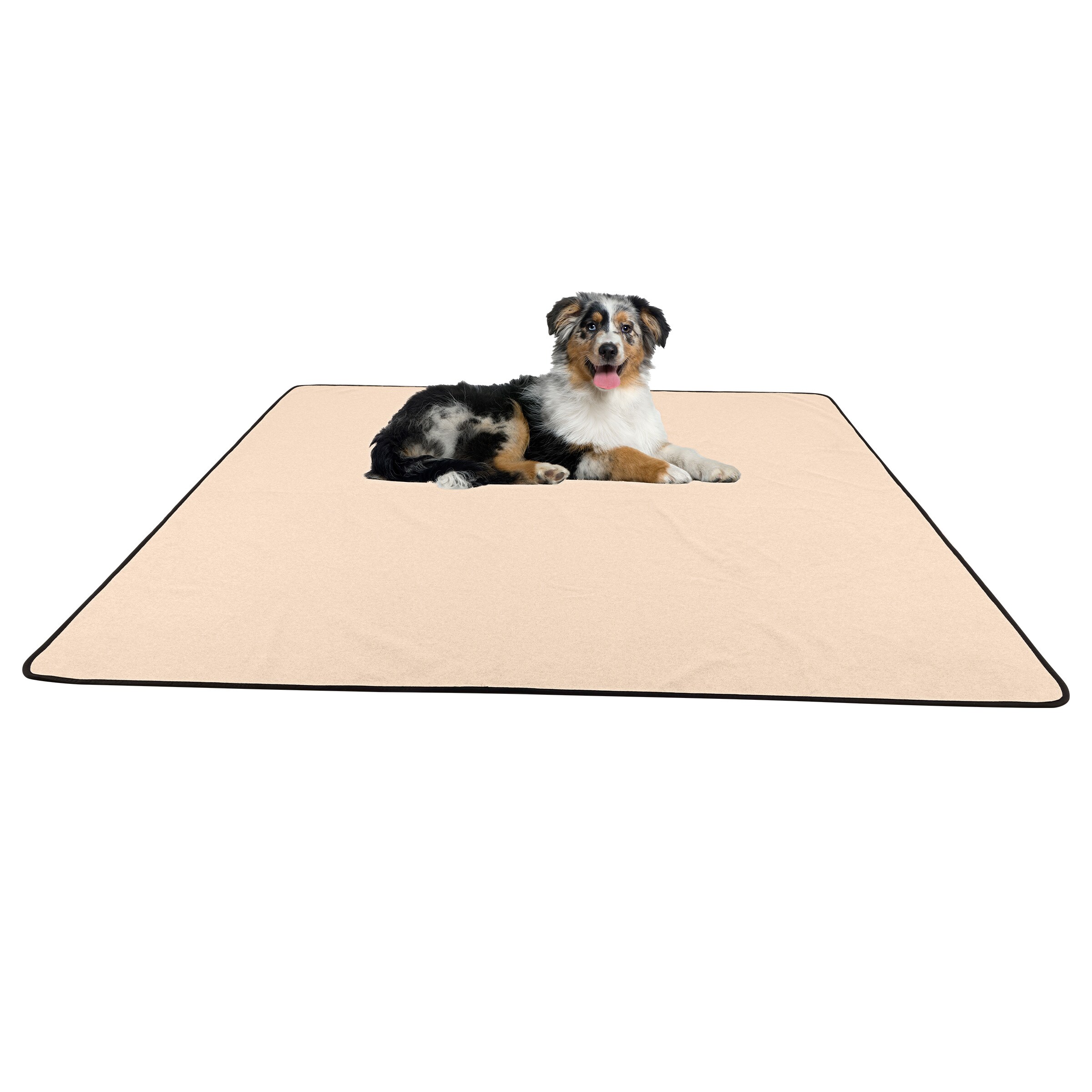 PETMAKER PET6415 72x72in Beige Washable Pet Mat for Dogs