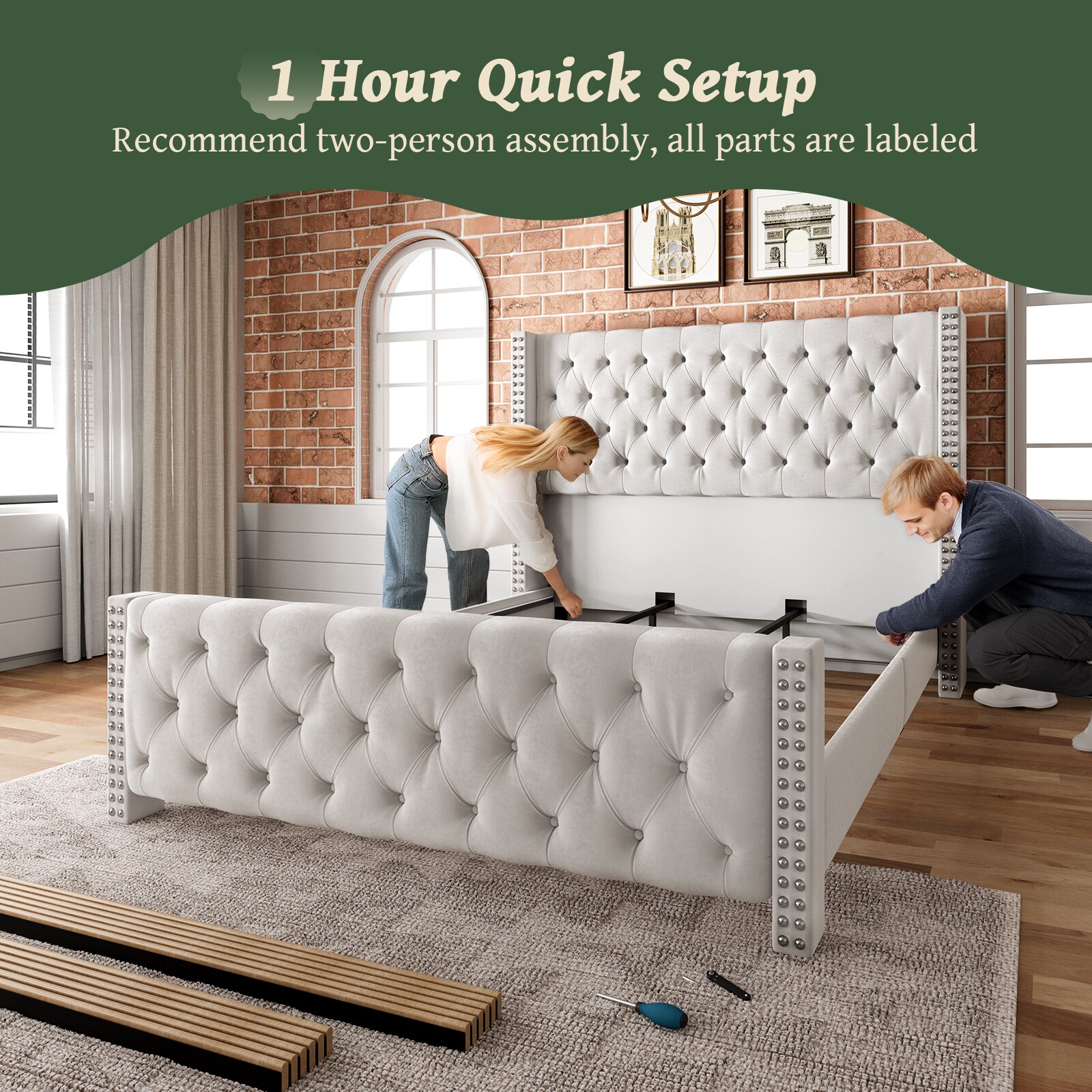 Wooakway BF04K-WH beds - View #9