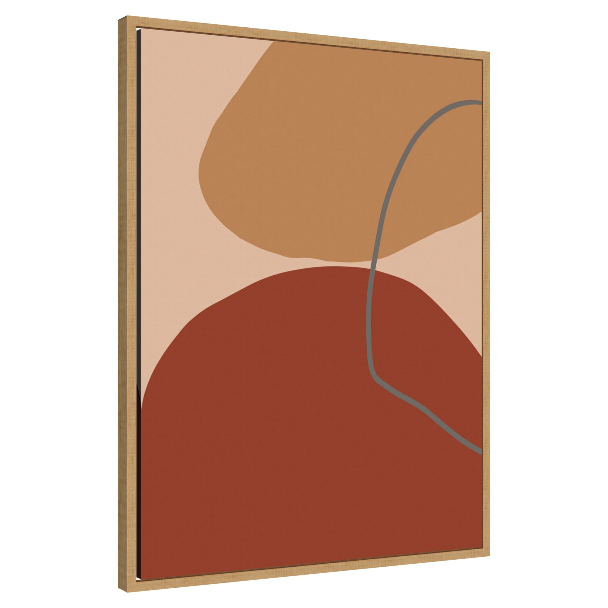 Amanti Art -  Subtile by Yopie Studio Framed Canvas Wall Art Print 23 W x 30 H in.