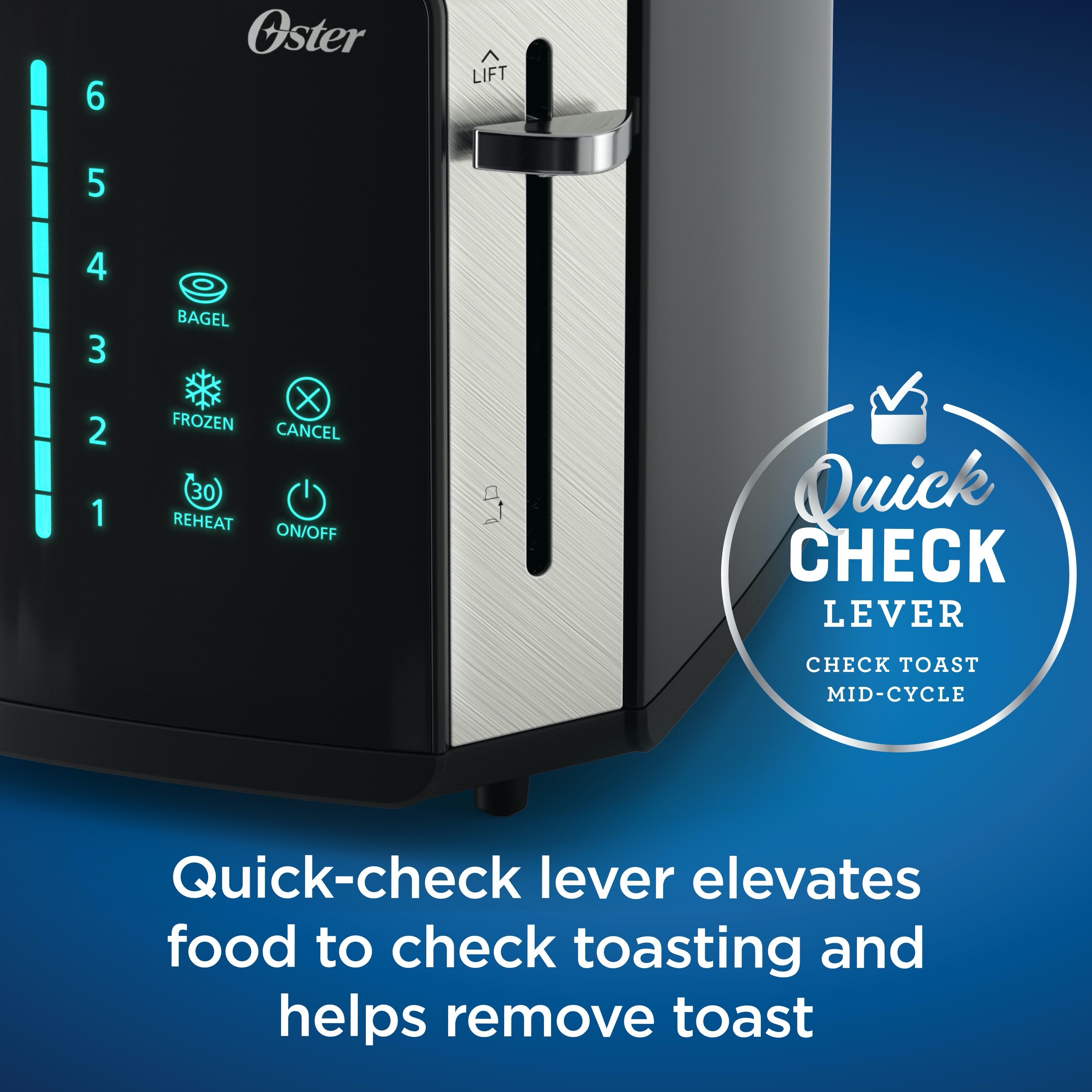 Oster 2-Slice Stainless Steel Digital Touchscreen Toaster