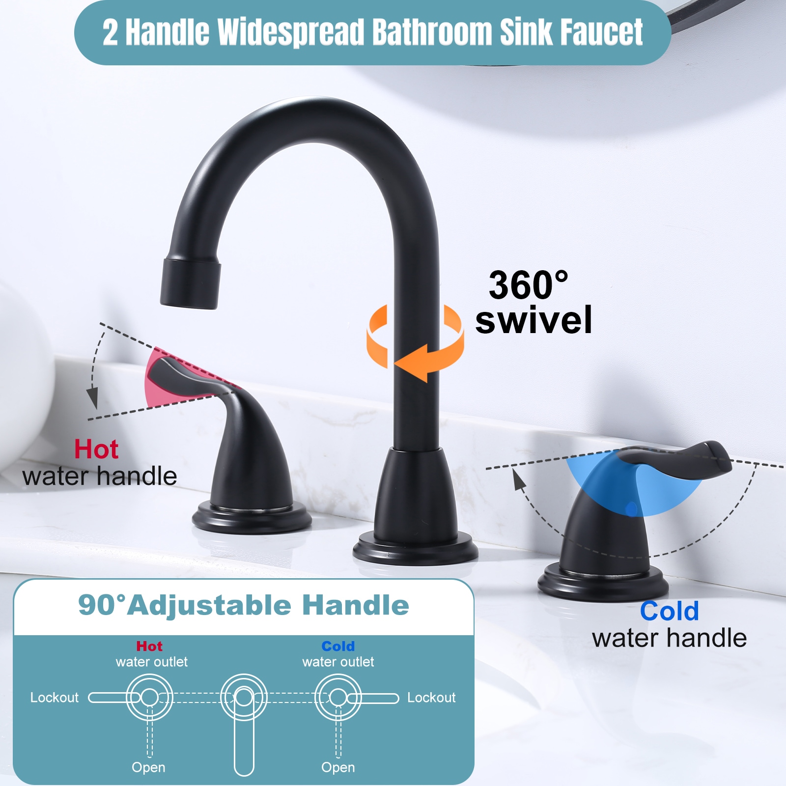 WOWOW 994350B-LW Lavatory-Faucets - View #4