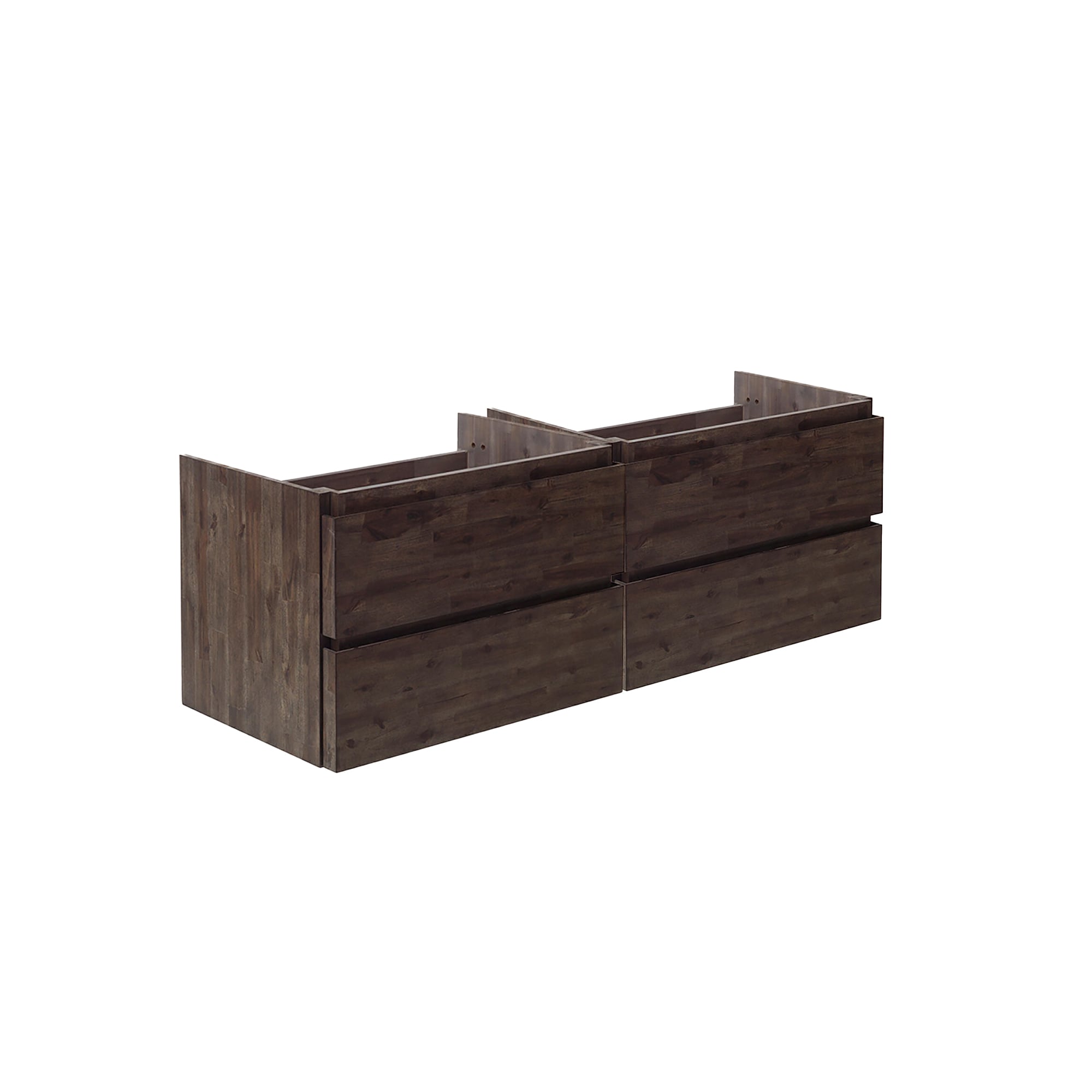 Fresca FCB31-2424ACA Formosa 48-in Acacia Wood Floating Bathroom Vanity Base Cabinet without Top