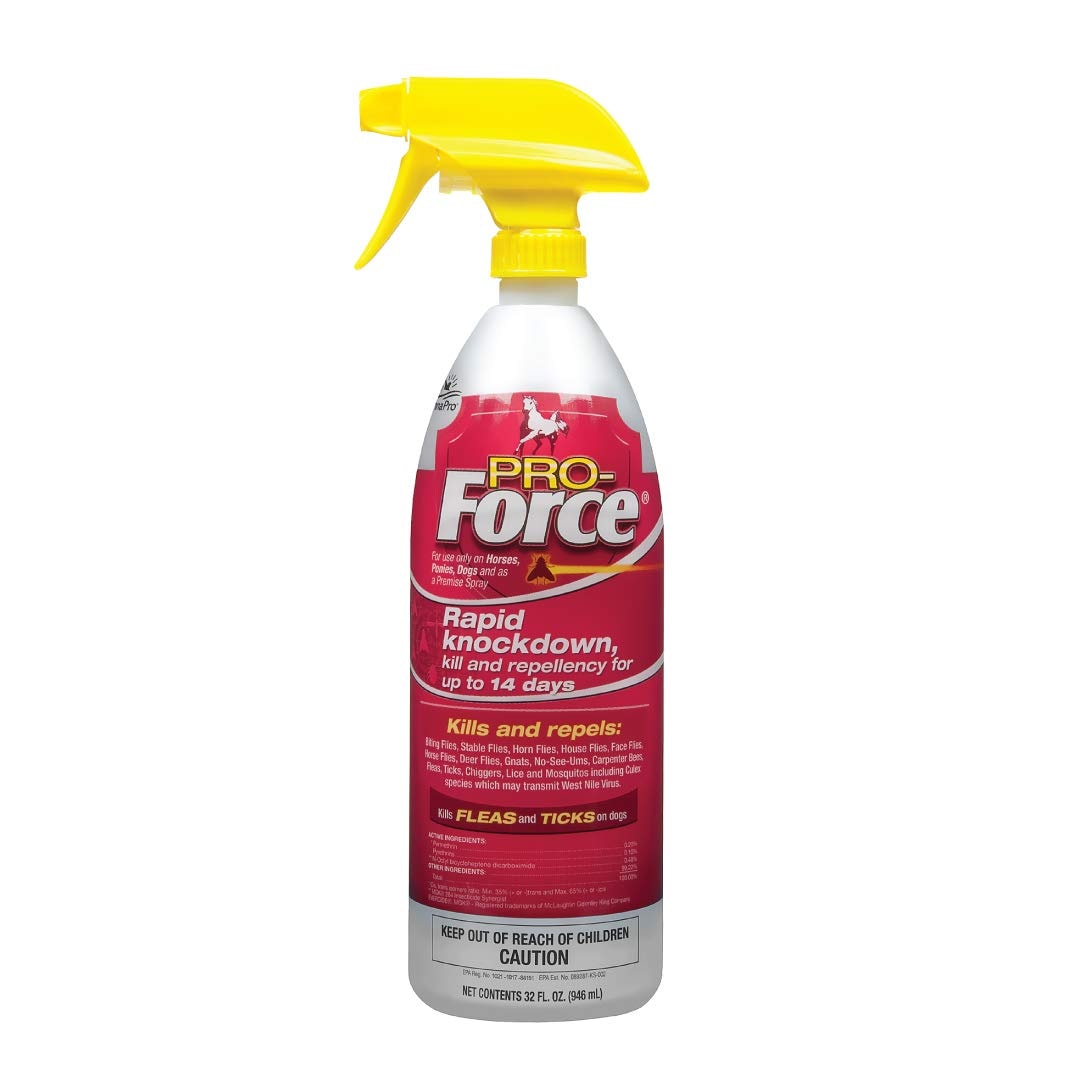 Manna Pro  Pro-Force Fly Spray for Horses Dogs 32 fl oz Up to 14 Days Protection
