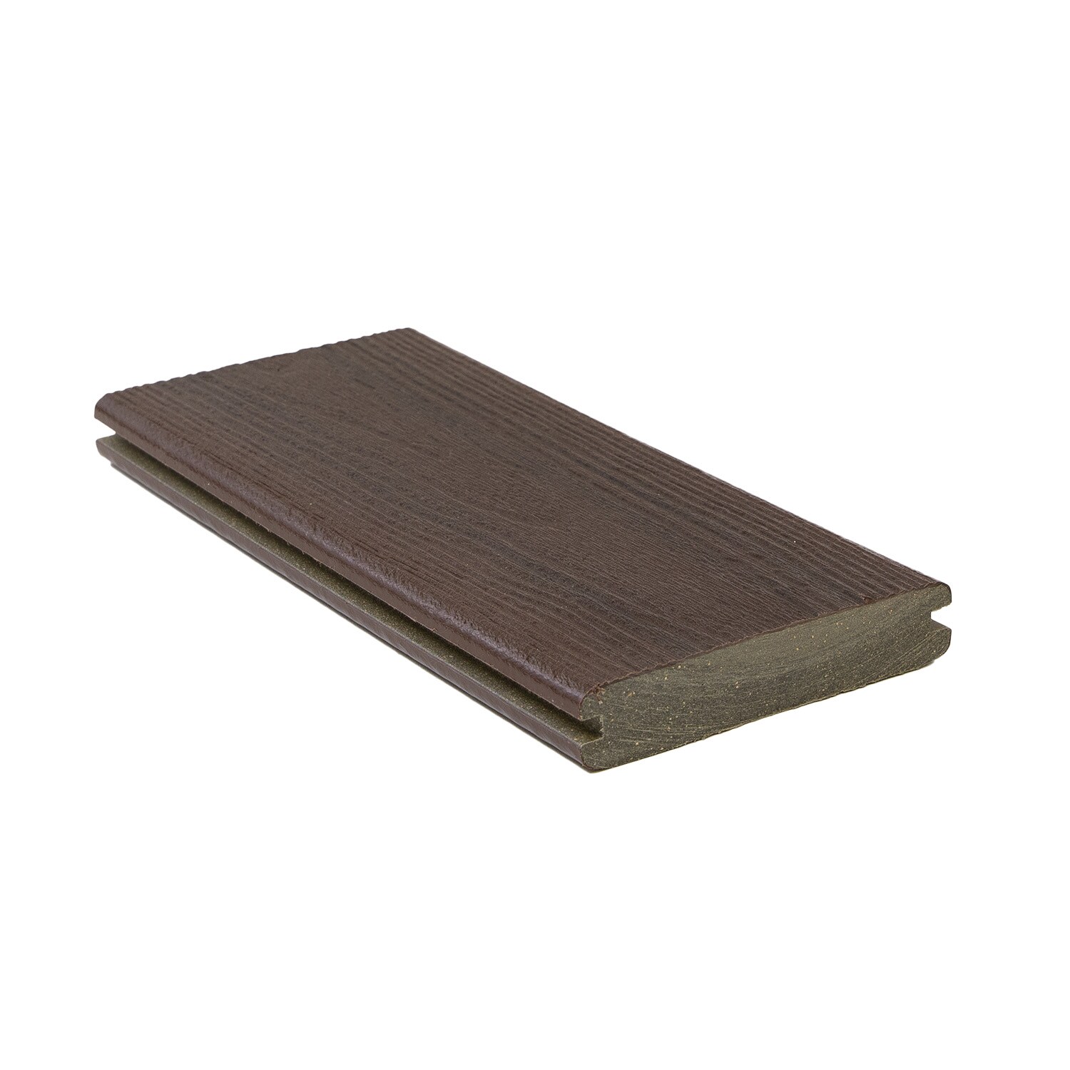 DuxxBak Composite Decking 1-in X 6-in X 12-ft Dark Mahogany Grooved ...