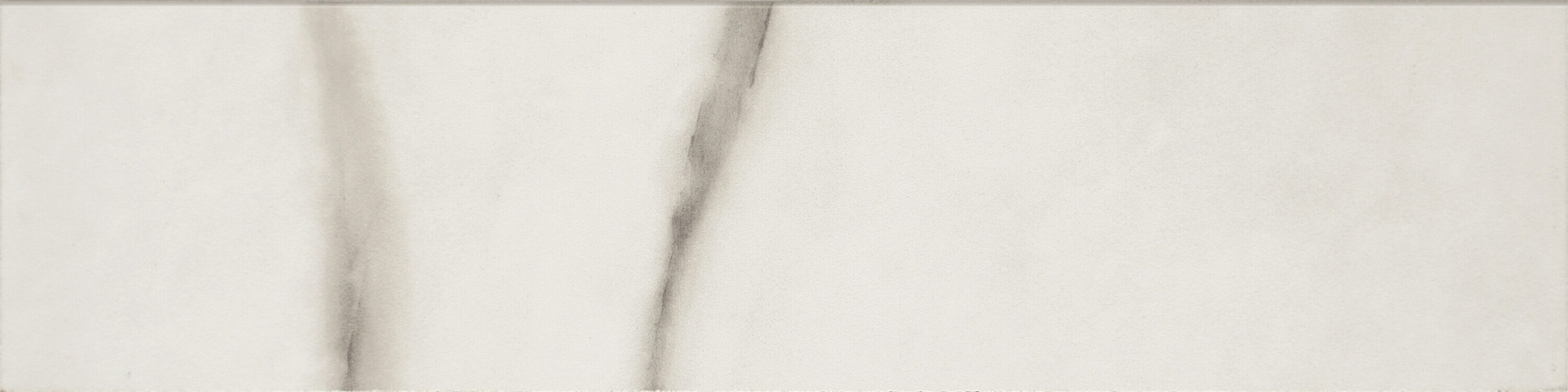 STAINMASTER SM59P43C9XTMTLW Bella Bianco 3-in x 12-in Matte Porcelain Marble Look Skirting Floor and Wall Tile (0.228-sq. ft/ Piece)