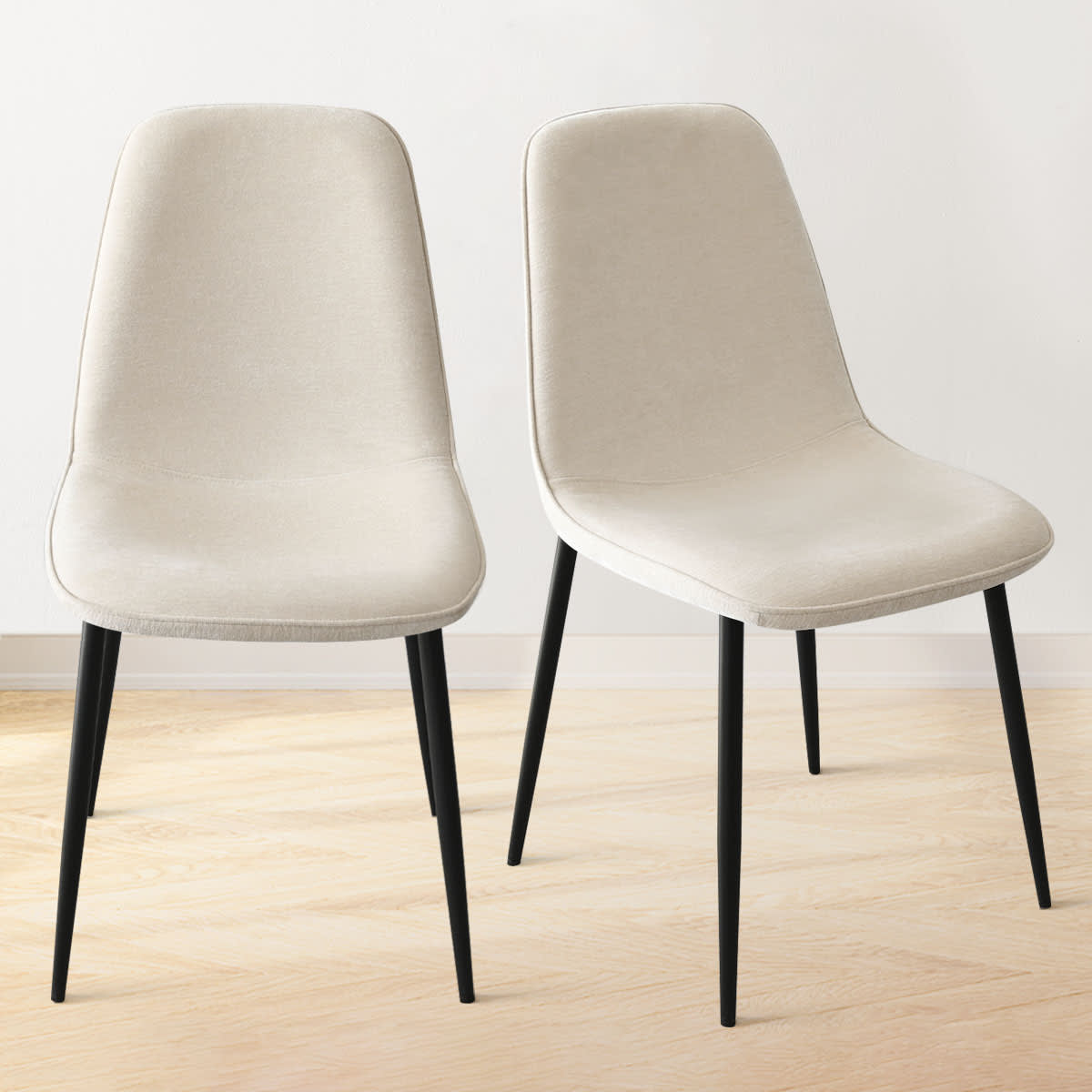 Maison Boucle OSLO-CHAIR-BK-BEIGE2 Dining-Chairs - View #4