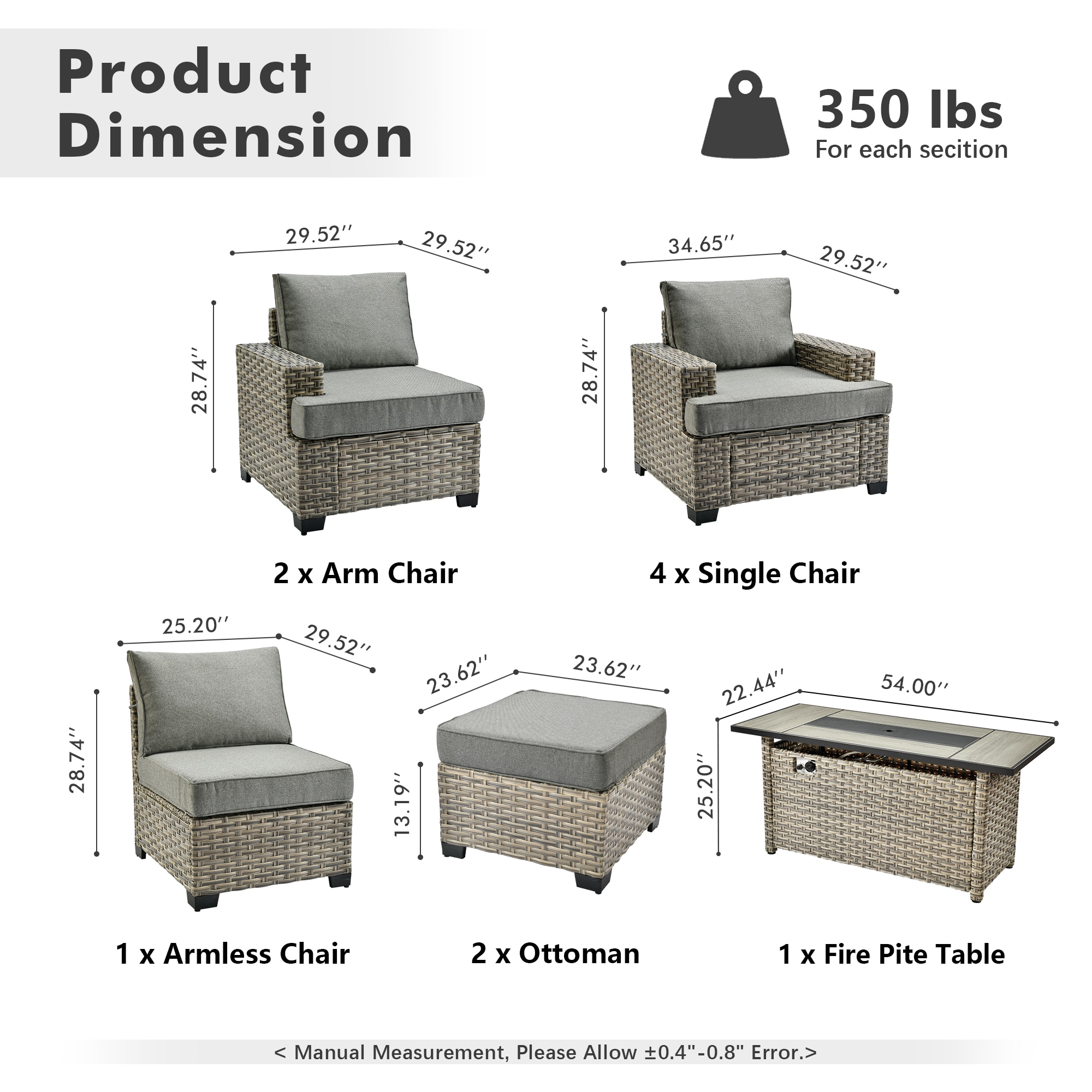 ALTRIGUS 6L-CFP8504-TBS210-AL Patio-Conversation-Sets - View #3