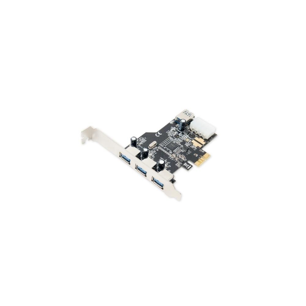 Syba ASI5335 SYBA SD-PEX20080 IO Card USB 3.0 PCI Express with HDD Power Connector 3 Plus 1 Port Retail