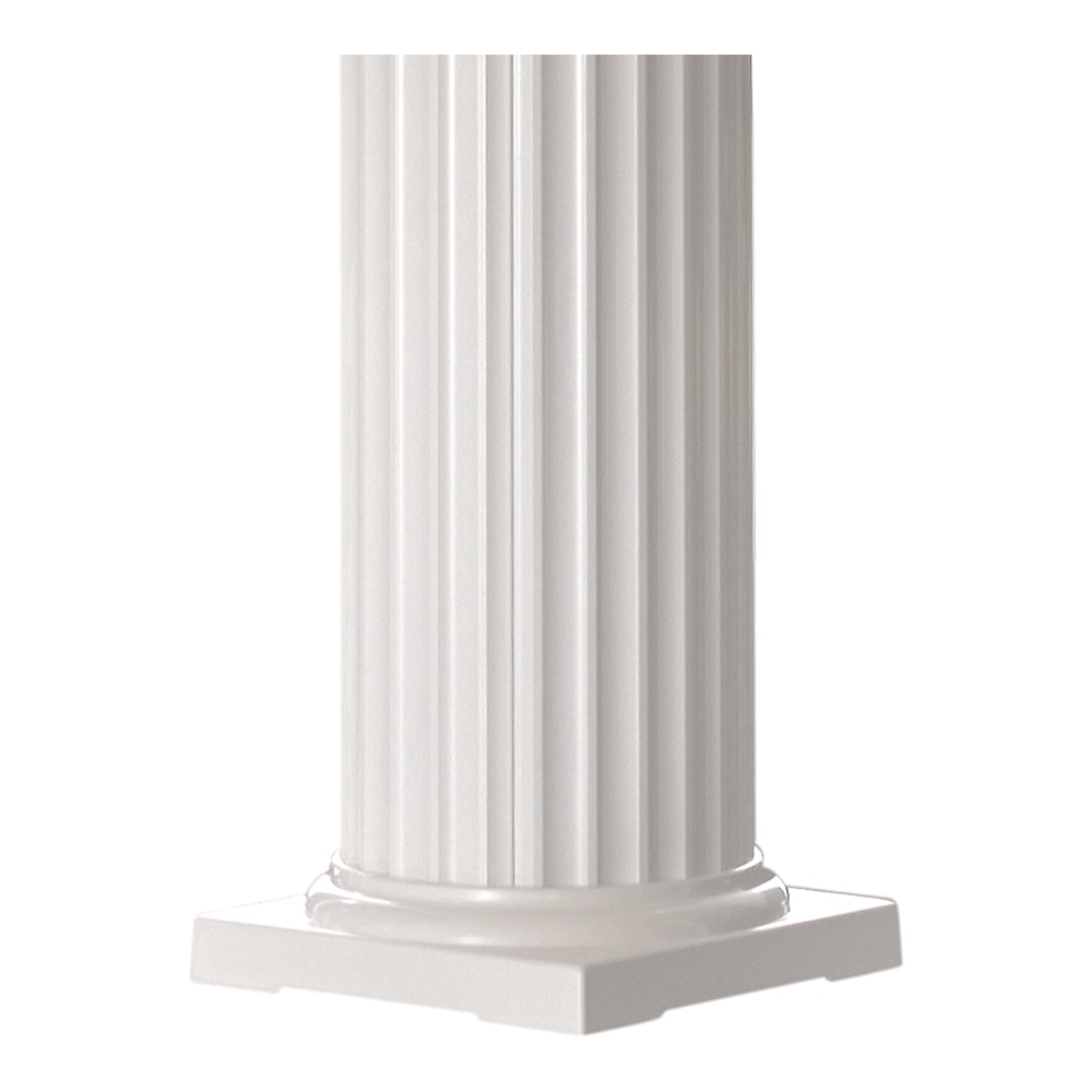 AFCO 8Feet x 6Inches Painted Aluminum Fluted Round in the Columns