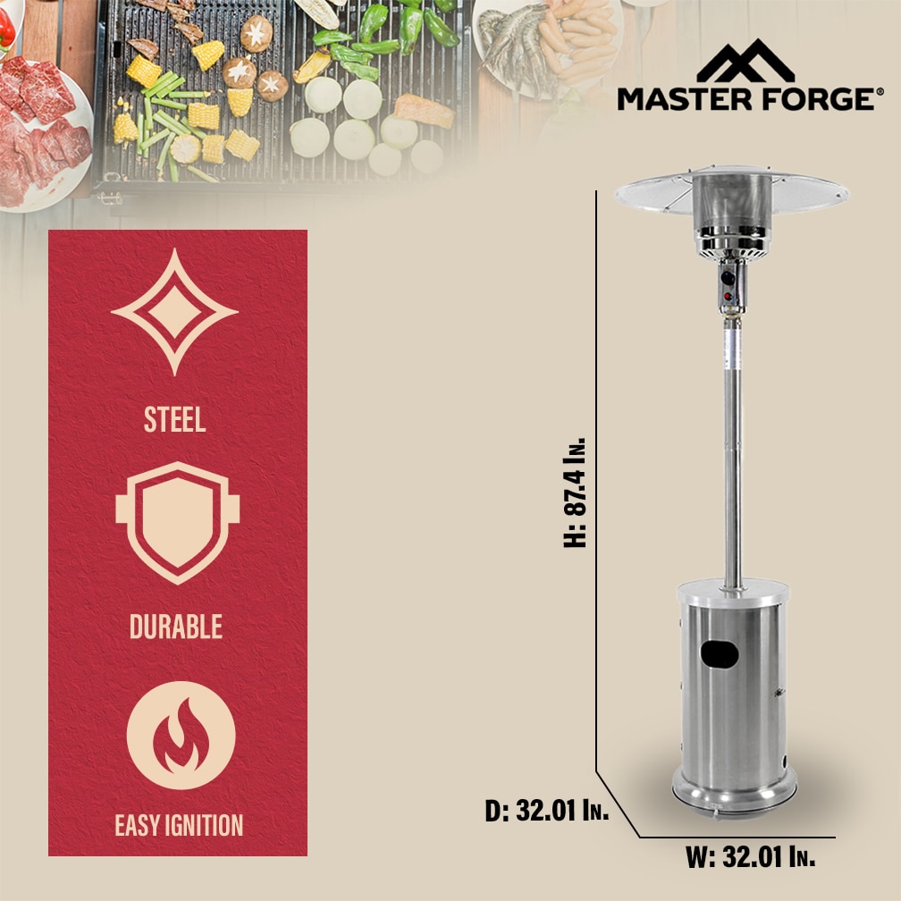 Master Forge NCZH-G-LASS Outdoor-Gas-Patio-Heaters - View #5