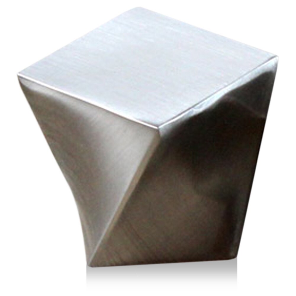 Kingsman Hardware 840-1-20 Twist series 1-in Brushed Nickel Square Contemporary Cabinet Knob 20 -Pack